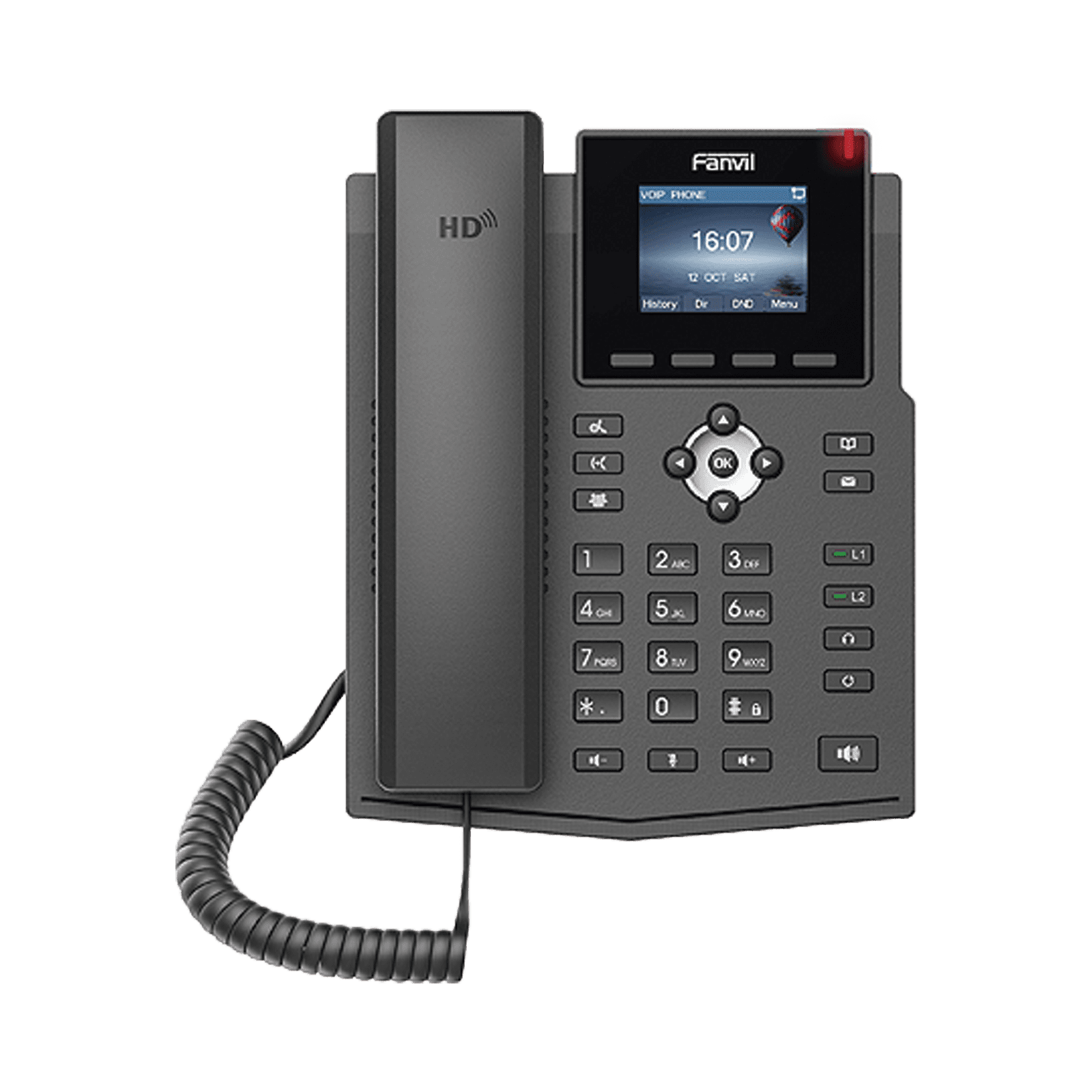 Teléfono IP empresarial para 4 líneas SIP con pantalla LCD de 2.4 pulgadas a color, Opus y conferencia de 3 vías, PoE. X3SP-V2 - FANVIL