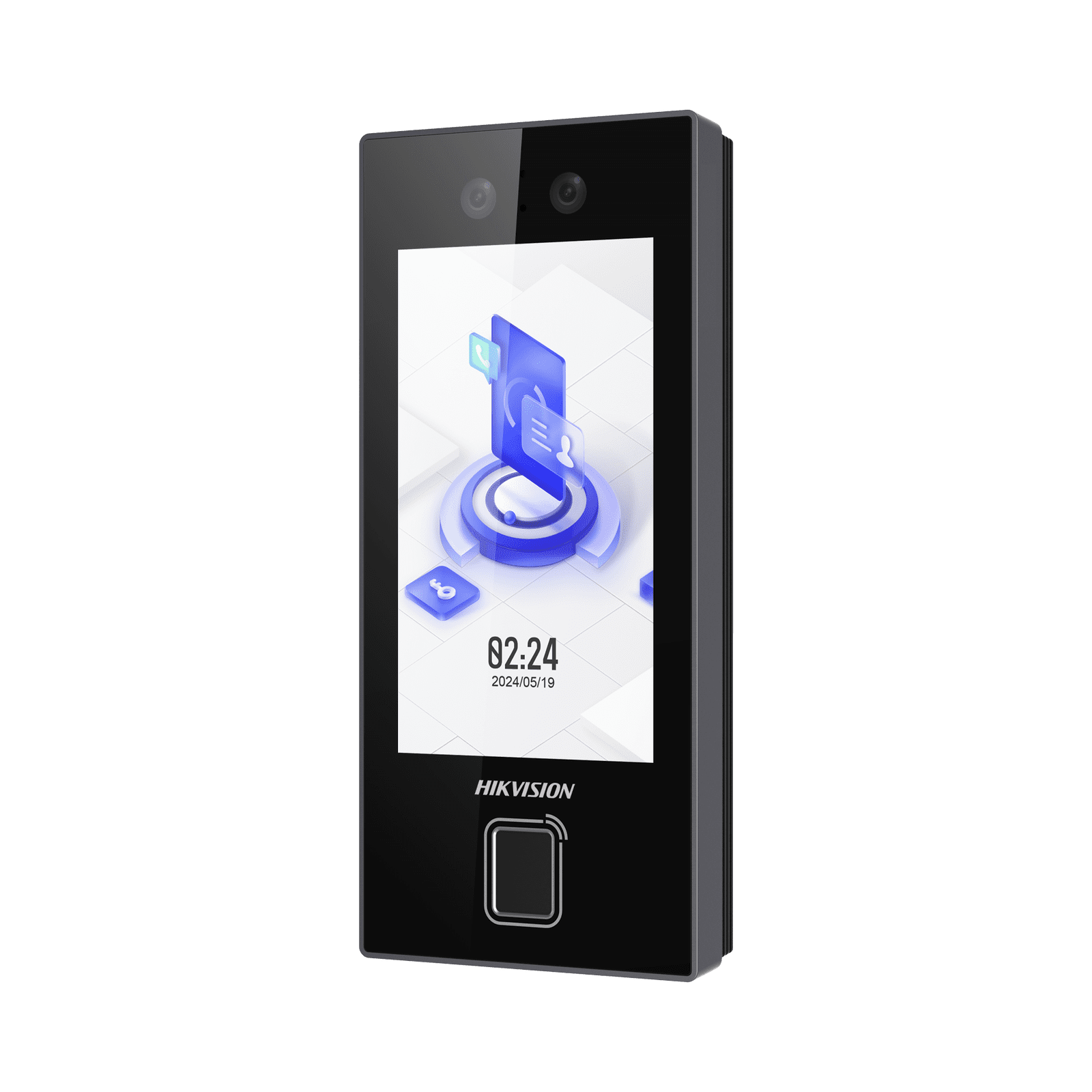 Terminal Facial Min Moe con LECTOR DE HUELLAS y Tarjetas MIFARE / 3000 Rostros / 3000 Huellas / Pantalla 4.5″ / Administrable en la Nube con Hik-Connect Teams  / Exterior IP65  / PoE / WiFi DS-K1T344MBFWX-E1 - HIKVISION