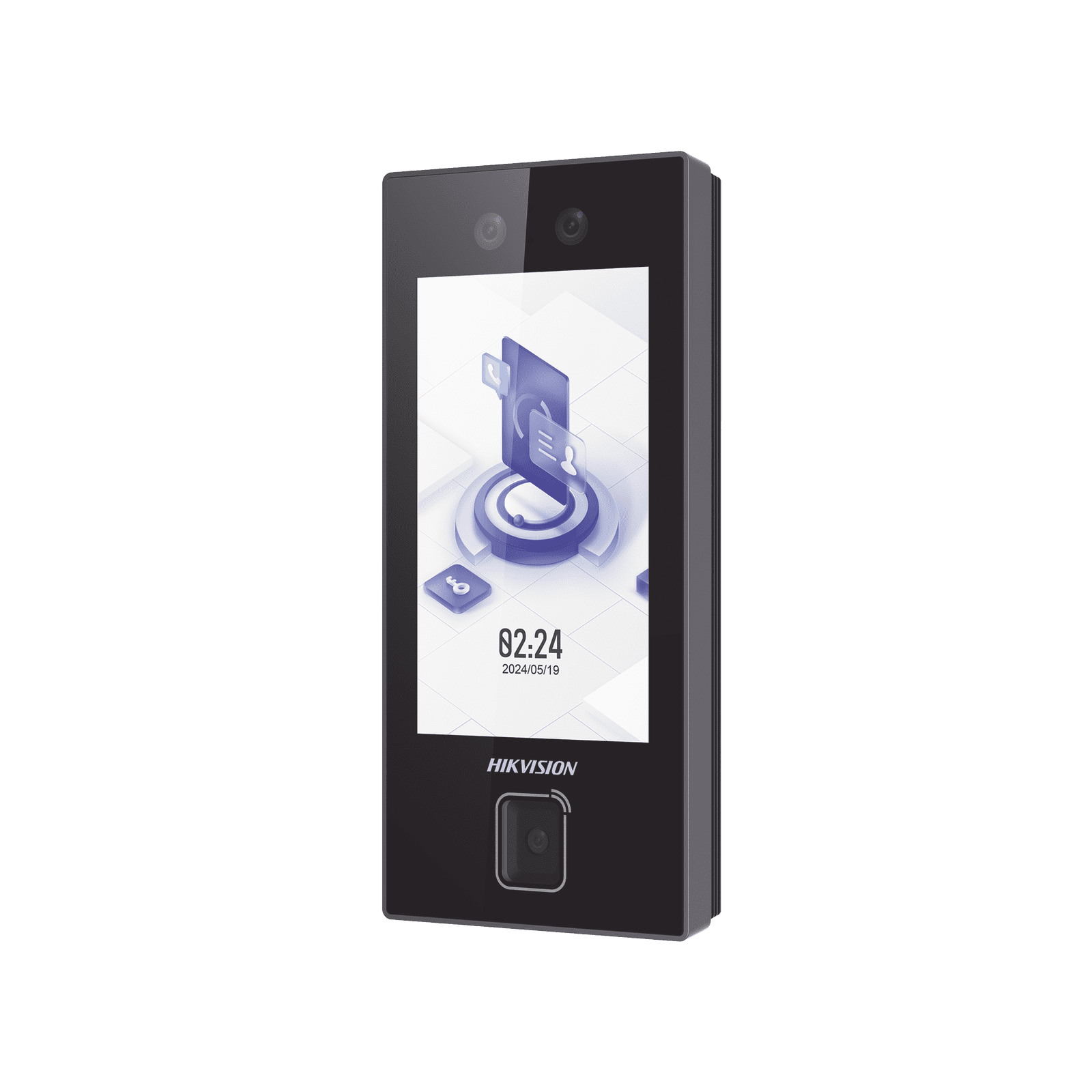 Terminal Facial Min Moe con LECTOR DE QRs FISICO Ultra Rápido  y Tarjetas MIFARE / 3000 Rostros / Pantalla 4.5″ / Administrable en la Nube con HikConnect Teams  / Exterior IP65  / PoE / WiFi DS-K1T344MBWX-QRE1 - HIKVISION