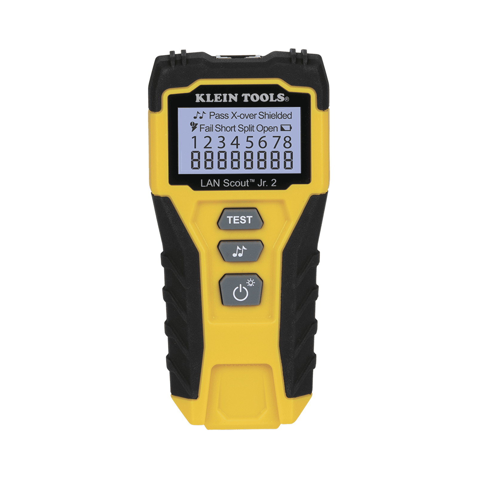 Tester  de Cable LAN Scout™ Jr. 2/ Para: Prueba aprobada/ Error de Cableado/ Falla de Circuito Abierto o Cortocircuito/ Par Dividido/ Blindaje. VDV526200 - KLEIN TOOLS