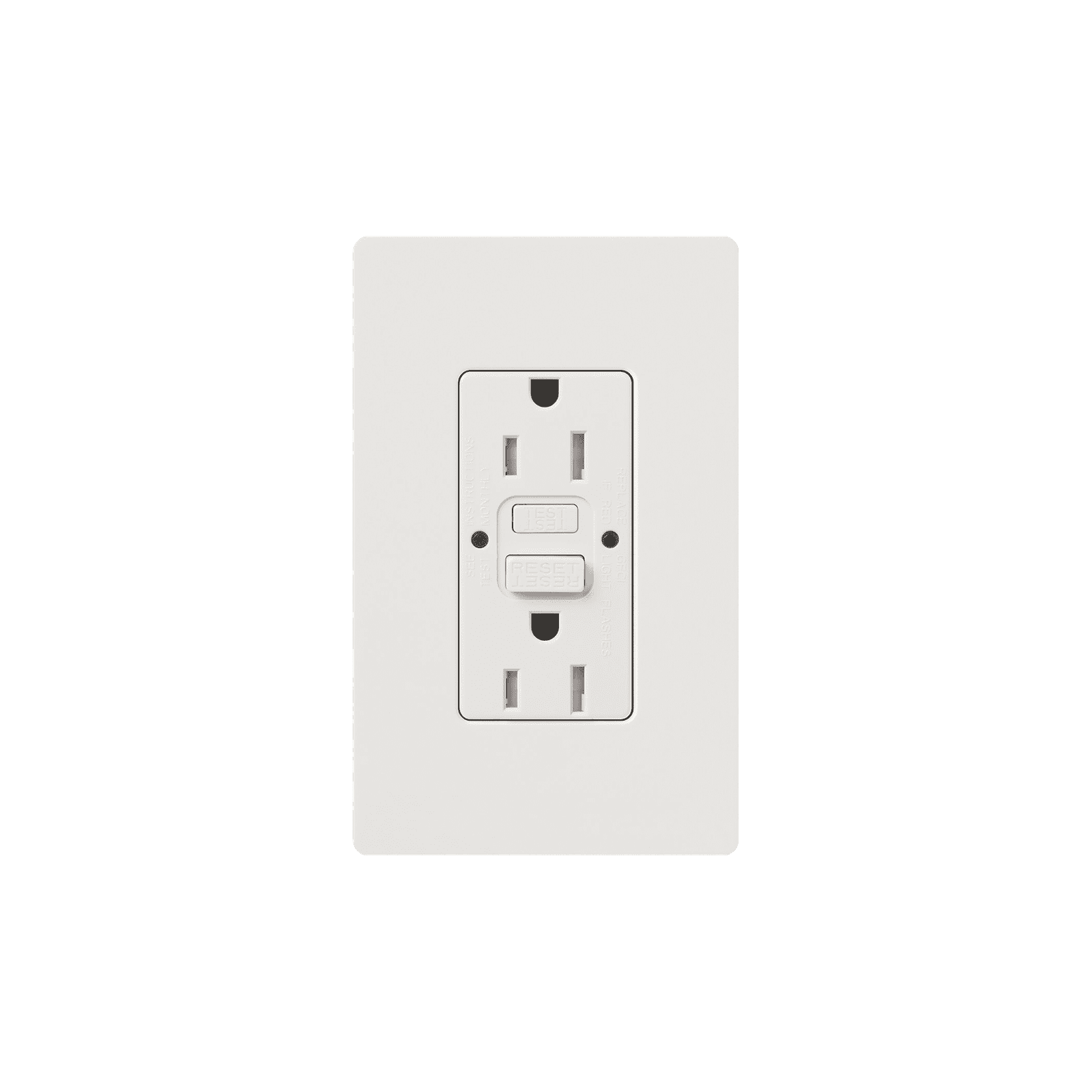 Tomacorriente 125V 15A resistente a manipulaciones, color blanco. CAR15GFSTWHS - LUTRON ELECTRONICS