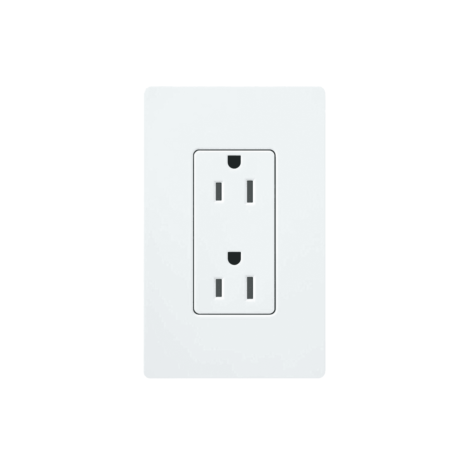 Tomacorriente receptáculo convencional  120V, 15A, color blanco. CAR15WH - LUTRON ELECTRONICS