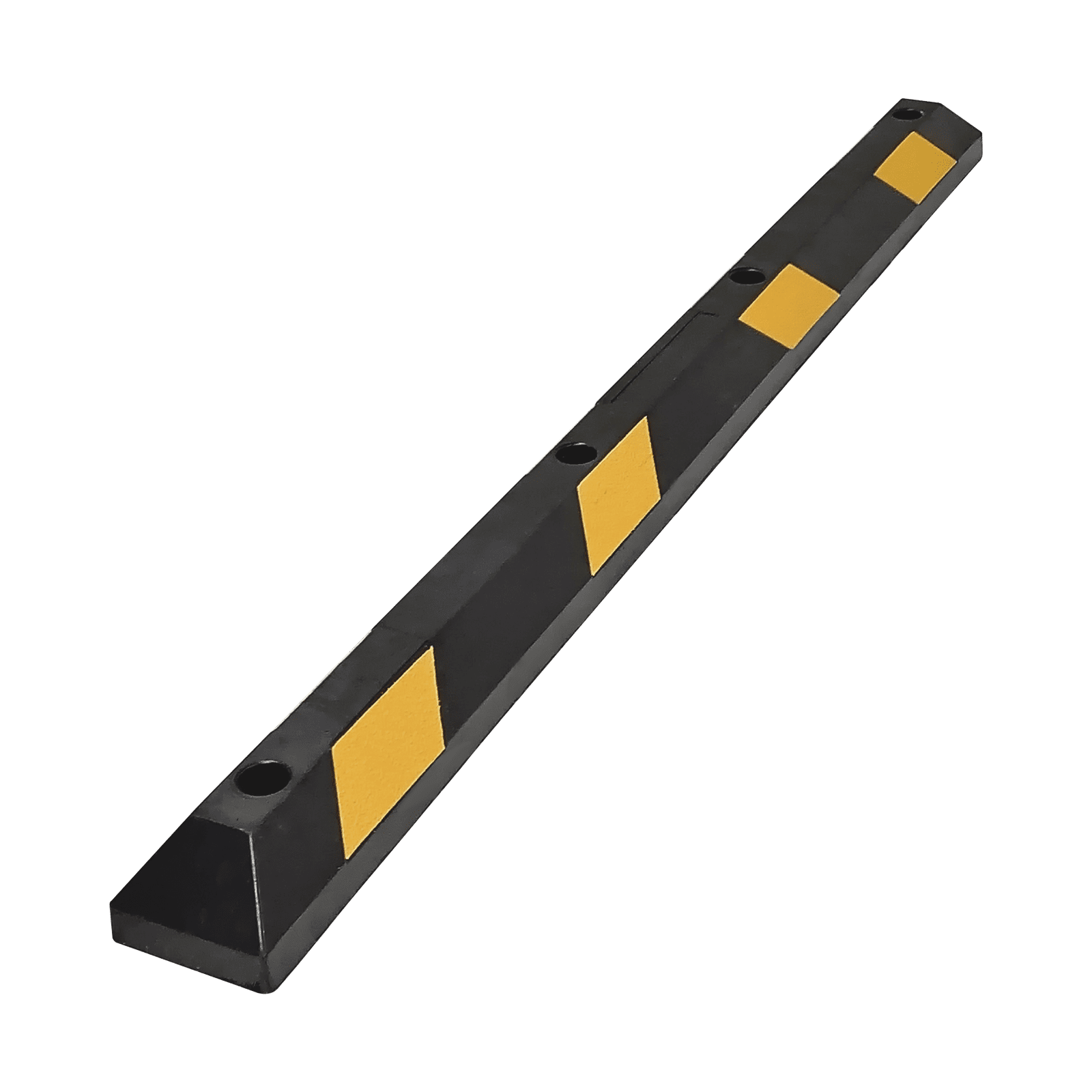 Tope Vehicular P / Estacionamiento / 183cm / Color Negro-Amarillo / 8 Franjas Reflejantes. AC-183TV - AccessPRO