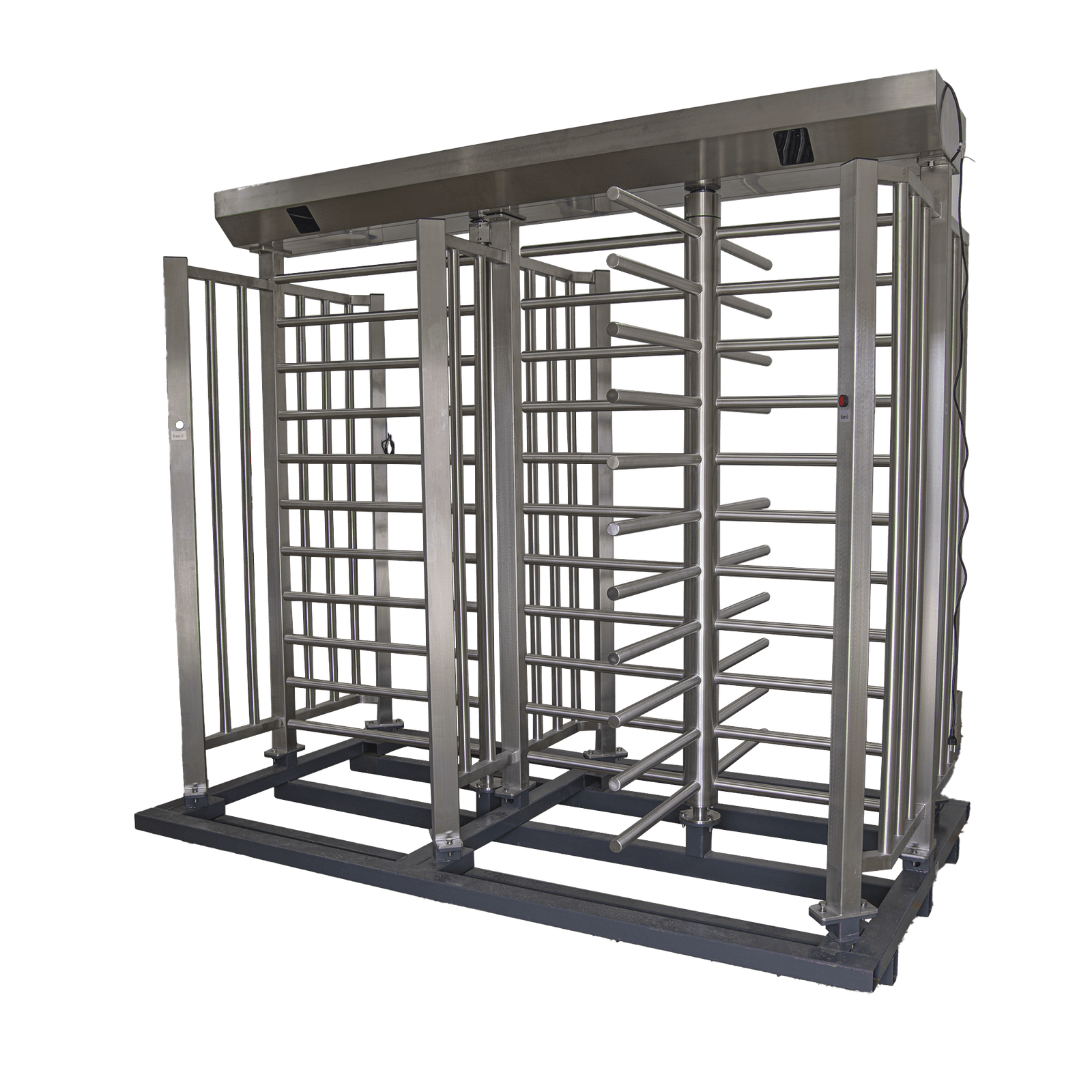 Torniquete De Paso Doble de Cuerpo Completo con Puerta Lateral y Rehilete de Acceso / Fabricado en Acero Inoxidable Grado 304 / XTD-100 - AccessPRO