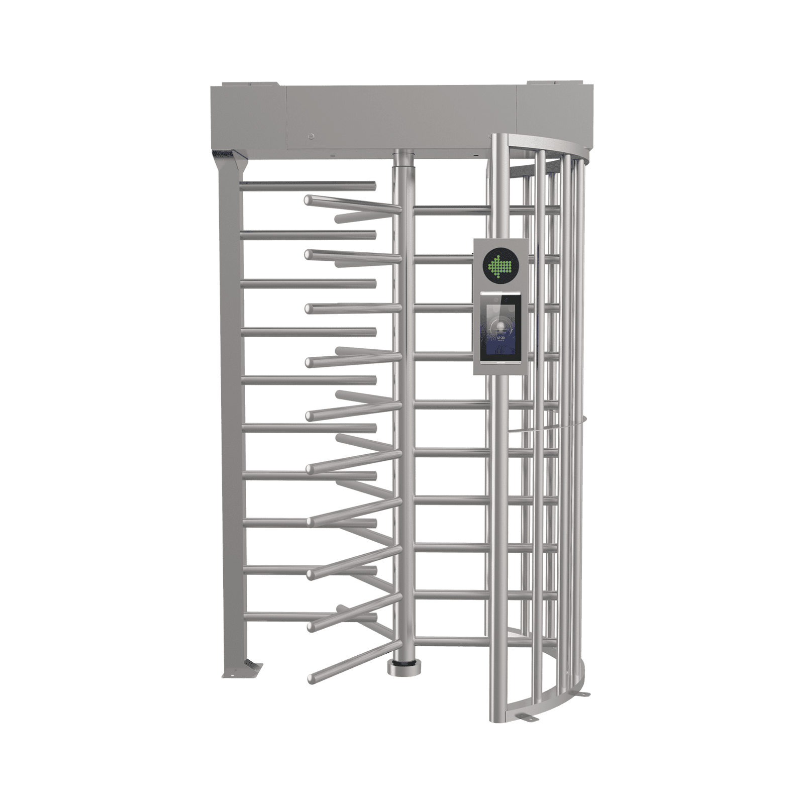 Torniquete SENCILLO (1 Carril) de Cuerpo Completo Bidireccional / Exterior /  Acero Inoxidable SUS304 / 30 Personas por Minuto / Compatible con Reconocimiento Facial (Terminal no Incluida) DS-K3H4410-120/PG-DM60 - HIKVISION