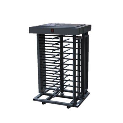 Torniquete Sencillo / Cuerpo Completo / Interior/Exterior / 100% Acero con Pintura Gris / EJE CENTRAL con Pintura Gris / Acabado de Lujo / Alto Tráfico XT-100-C - AccessPRO