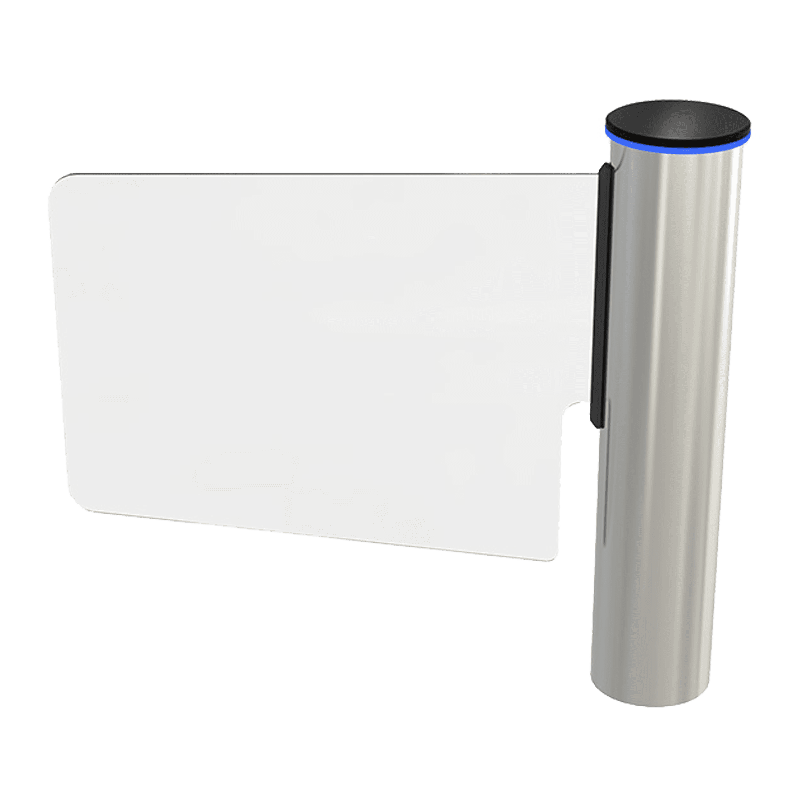 Torniquete Tipo Ala o Bandera Fabricado en Acero Inoxidable 304 con Hoja de Cristal Templado /  Acceso Bidireccional con Corona LED GLA-1 - CAME