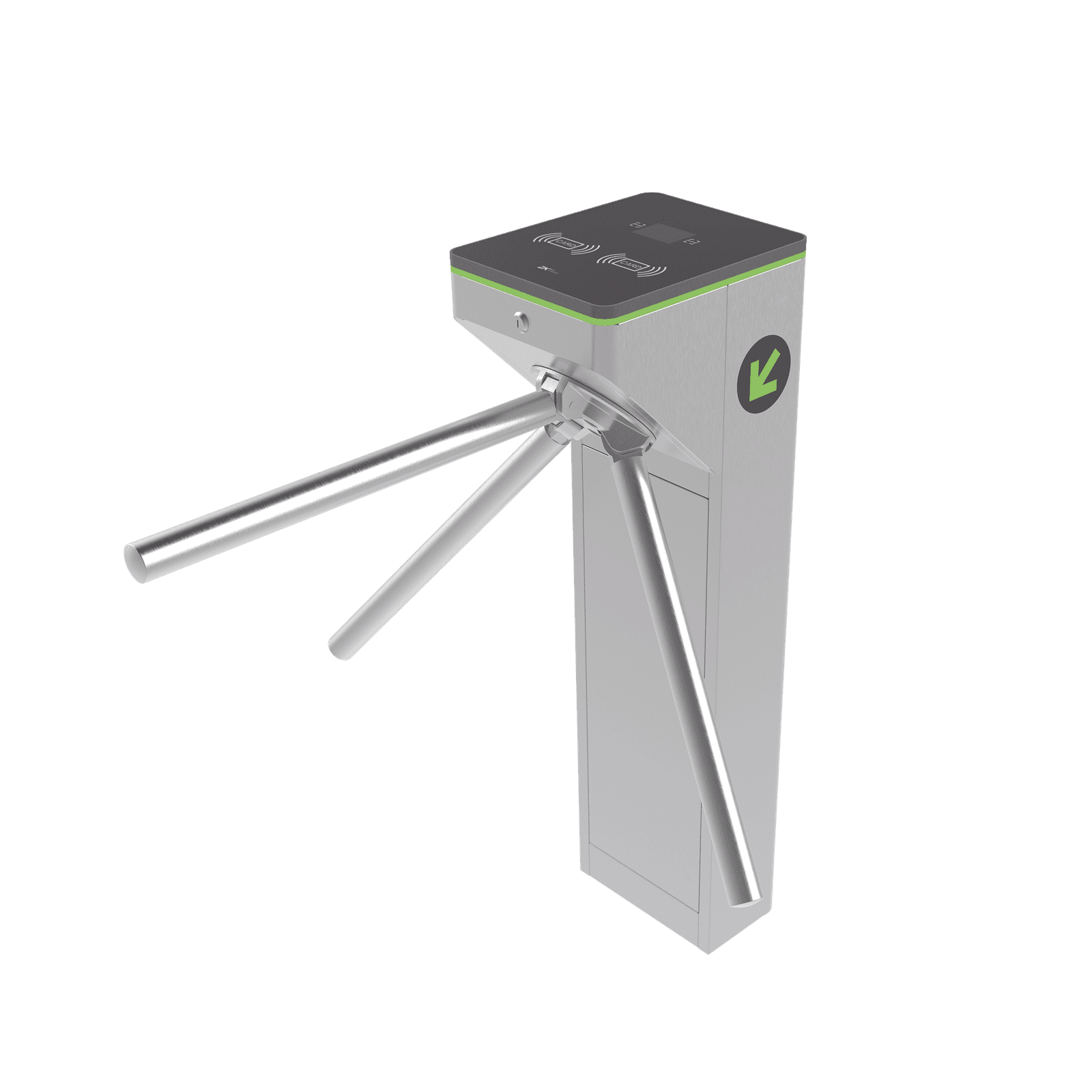 Torniquete Trípode de Acero Inoxidable / Diseño ultra compacto / 25 Personas por Minuto / 2 Millones de ciclos MTS-1000 - ZKTECO