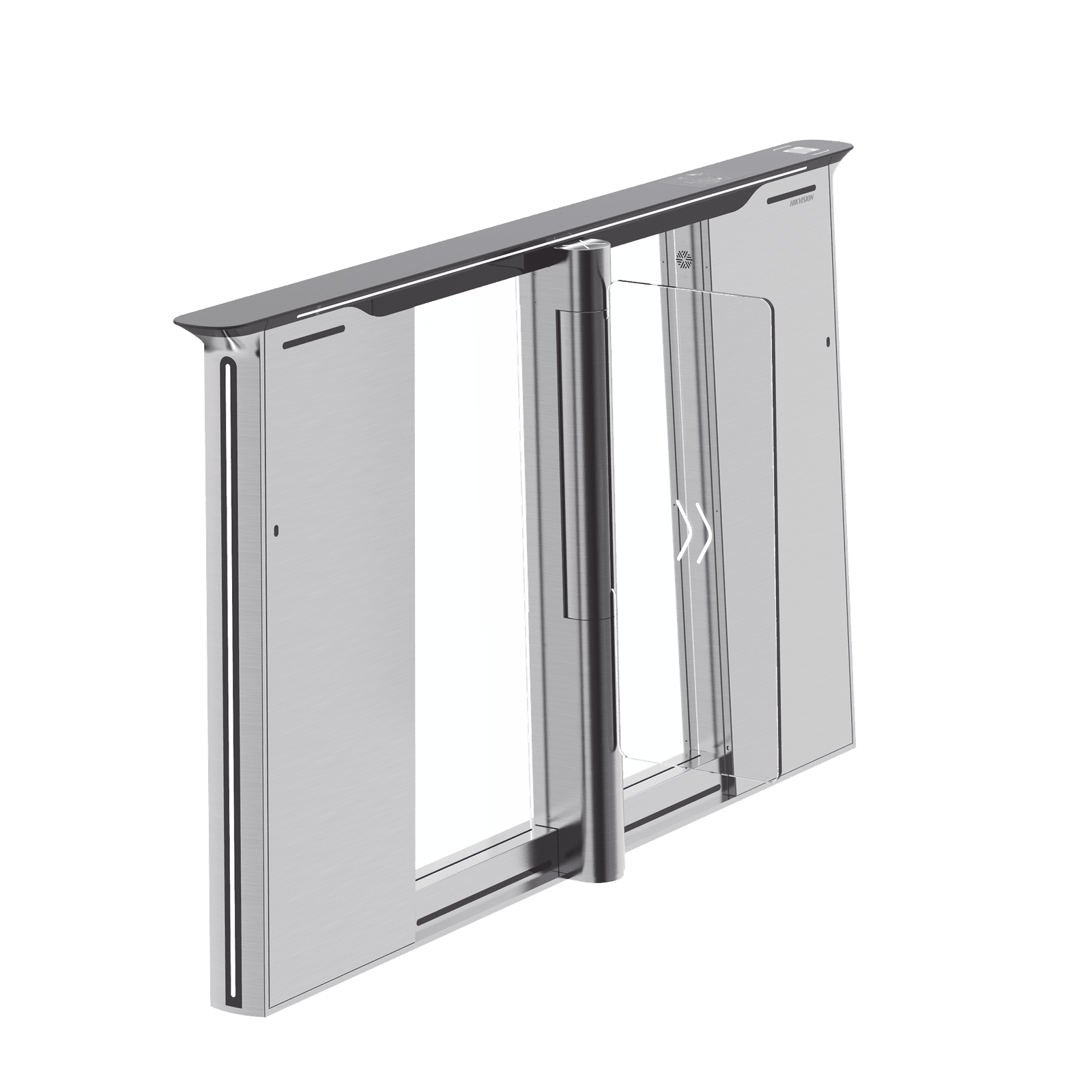 Torniquete con Reconocimiento Facial y Lector QR Embebidos / IZQUIERDO / 100 mil usuarios / Carril de 90 Cms / Requiere Torniquete Derecho DS-K3B961TX-L/DPIQL-DP90 - HIKVISION