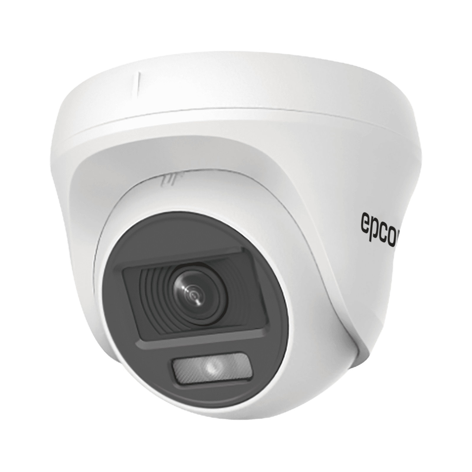 Turret TURBOHD 2 Megapíxel (1080p) / Imagen a color 24/7 / Lente 2.8 mm / Policarbonato / Luz Blanca 20 mts / Interior / Microfono Integrado / TVI-AHD-CVI-CVBS / dWDR E8-TURBO-PC/A - EPCOM PROFESSIONAL