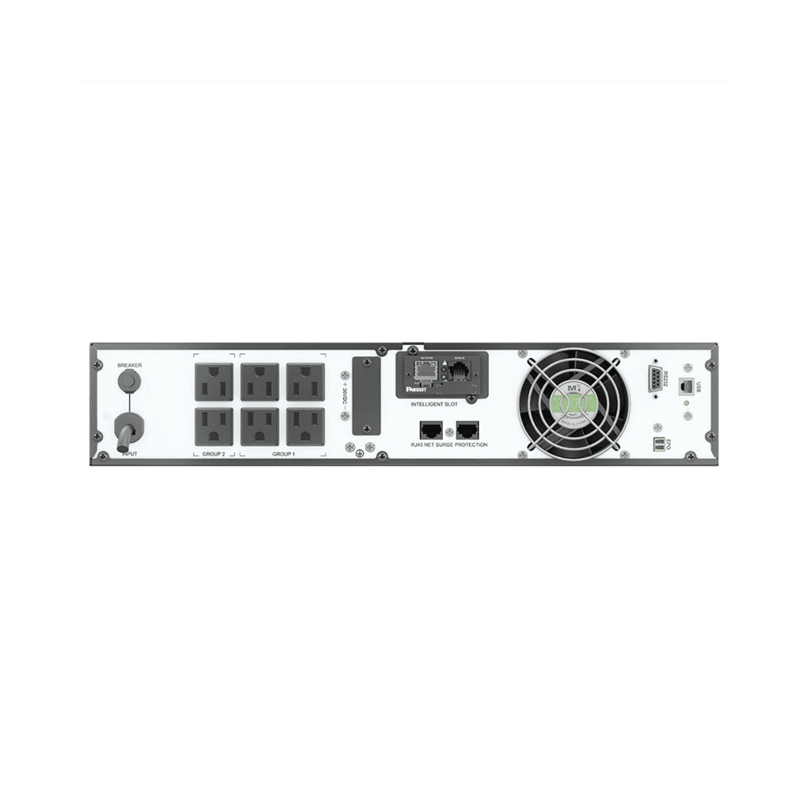 UPS SmartZone de 1000 VA/1000 W, Online Doble Conversión, Entrada 120 Vca NEMA 5-15P, Onda Senoidal Pura, 2 UR, Con 6 Tomas NEMA 5-15R, Incluye Tarjeta de Red y Kit de Rieles U01N11V - PANDUIT