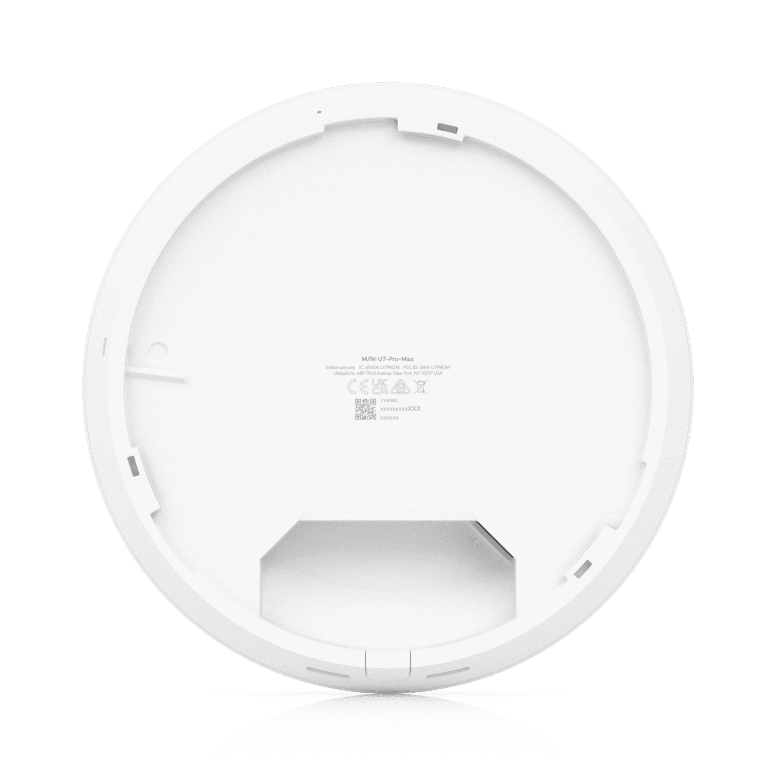 Access Point UniFi U7 Pro Max con 8 streams espaciales, para techo, tribanda (2.4/5/6GHz) / radio dedicado a escaneo espectral, puerto 2.5 GbE / +500 clientes / POE+ No incluido/ Para alta densidad para escenarios exigentes U7-PRO-MAX - UBIQUITI INC.