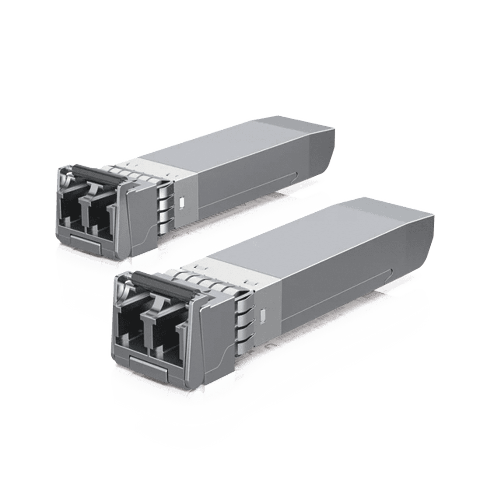 UFiber Módulo SFP+ 10G, transceptor MiniGibic MultiModo 10 Gbps, distancia 300m, conectores LC, paquete de 2 piezas UACC-OM-MM-10G-D-2 - UBIQUITI INC.