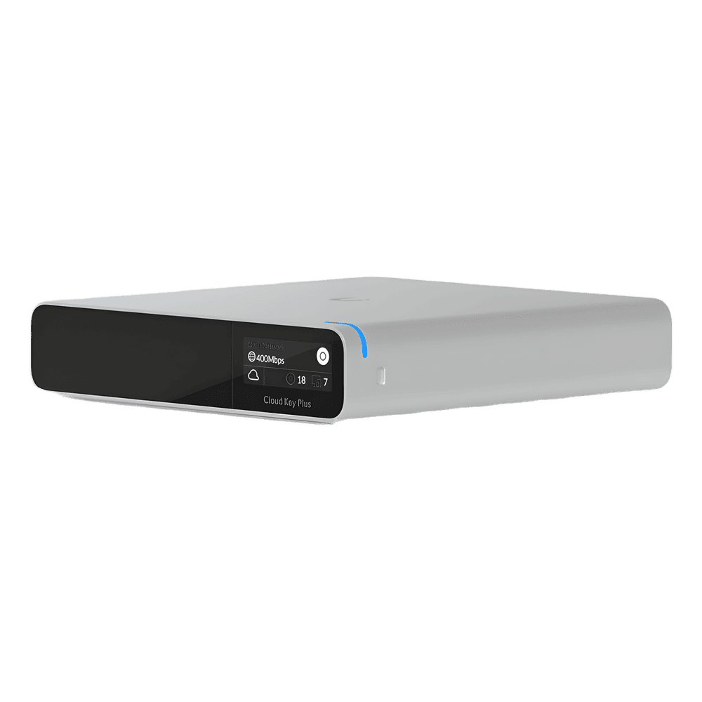 UniFi OS Console Cloud Key Gen2 PLUS SSD / Administra todas las líneas UniFi / Memoria SSD 1TB / Gestione desde internet o app móvil / Pantalla informativa / Alimentación POE af o adaptador de corriente (NO incluidos) UCK-G2-SSD