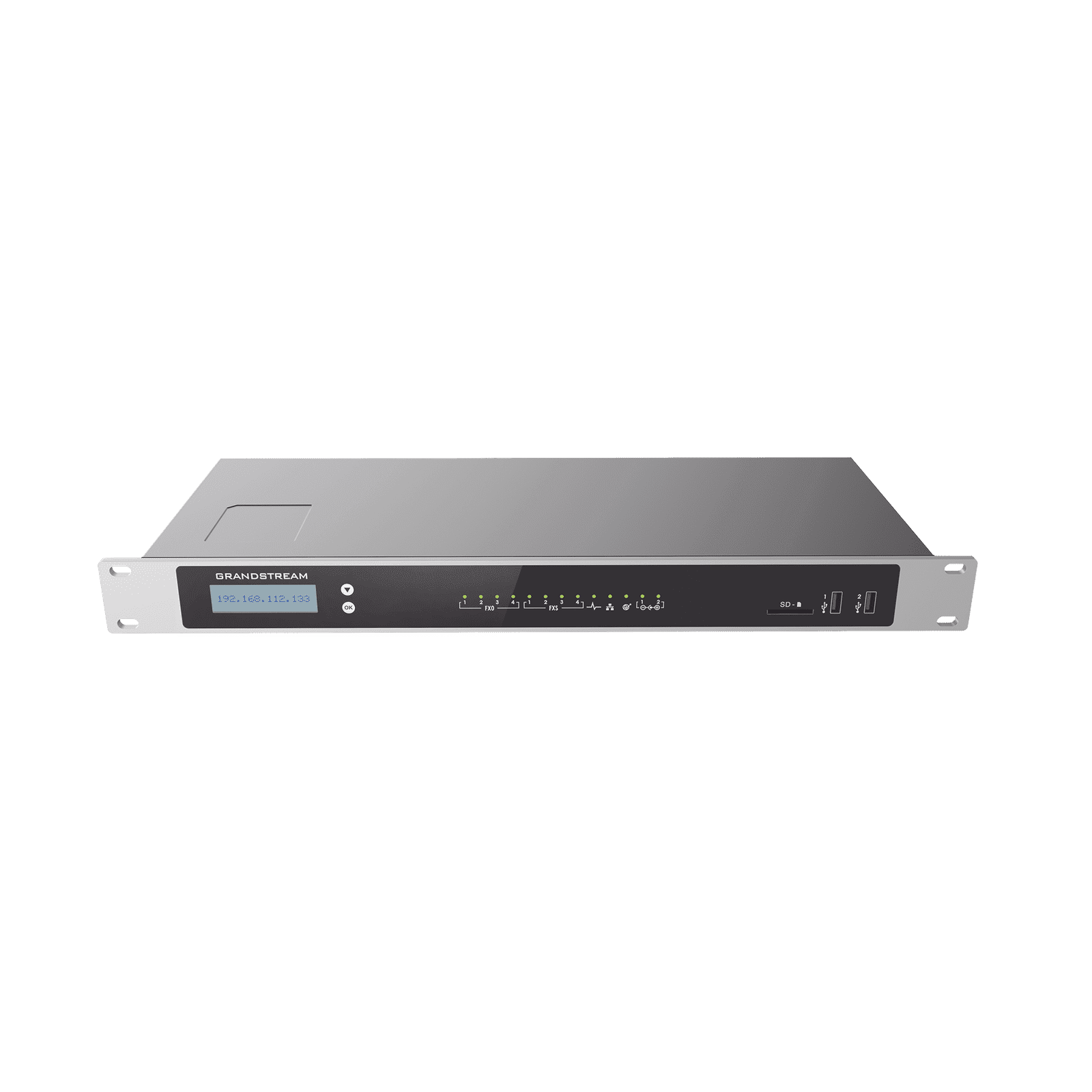 Conmutador IP-PBX para hasta 2000 usuarios y 300 llamadas simultaneas, 4FXO, 4FXS,  para solución de comunicaciones unificadas y colaboración UCM6304 - Grandstream