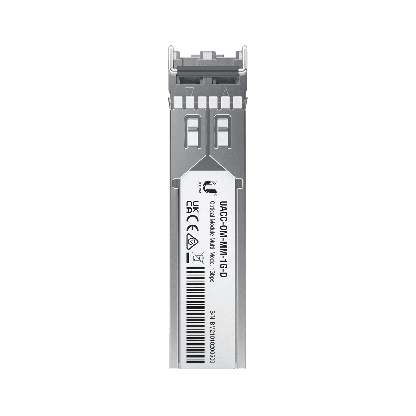 UFiber Módulo SFP, transceptor MiniGibic MultiModo 1.25 Gbps, distancia 550m, conectores LC, paquete de 2 piezas UACC-OM-MM-1G-D-2 - UBIQUITI INC.