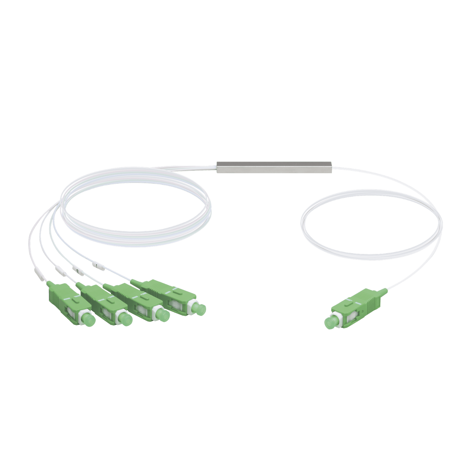 UFiber Splitter (Divisor Óptico) PLC 1 x 4, con conectores SC/APC UF-SPLITTER-4 - UBIQUITI INC.