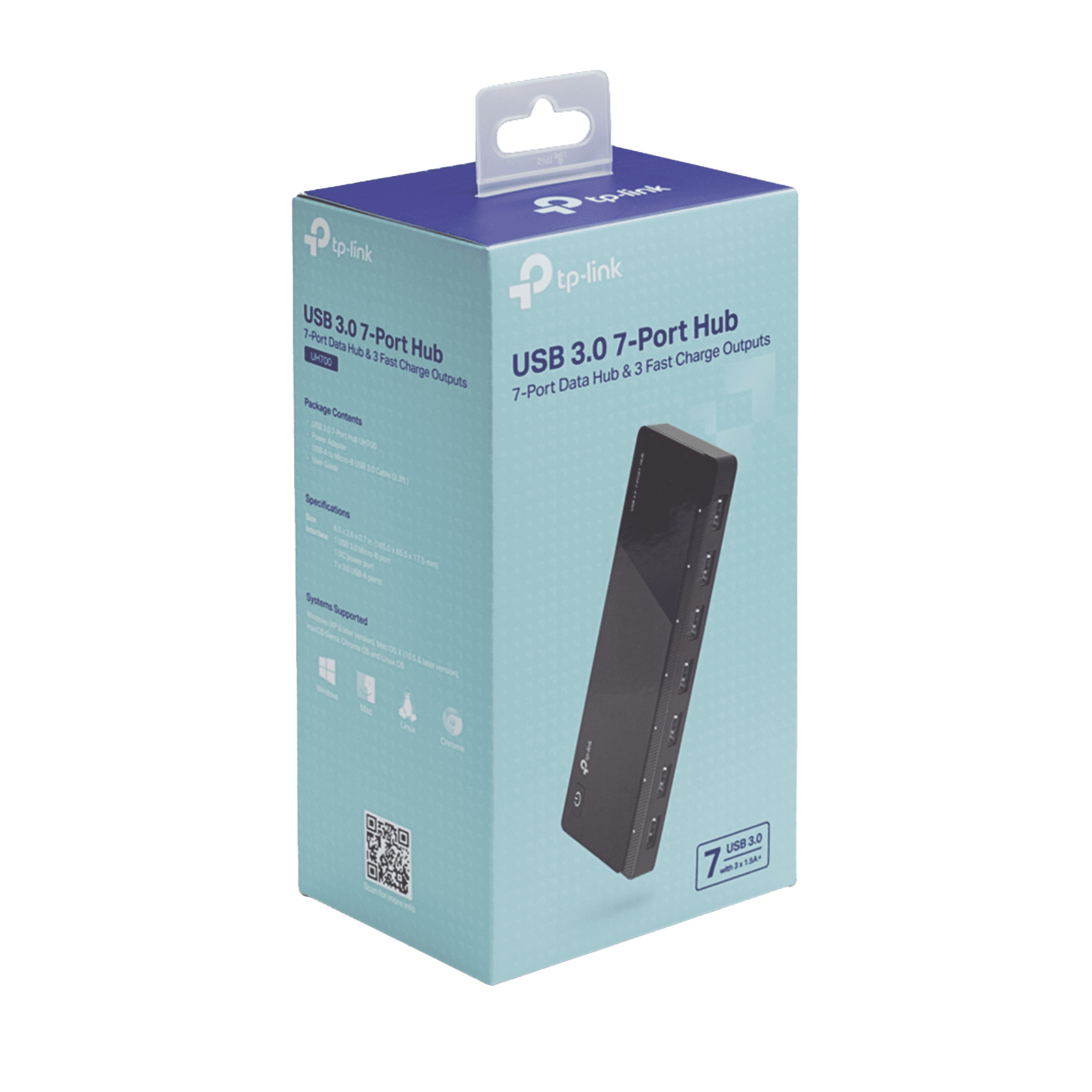 Adaptador HUB 3.0, con 7 puertos USB UH700 - TP-LINK