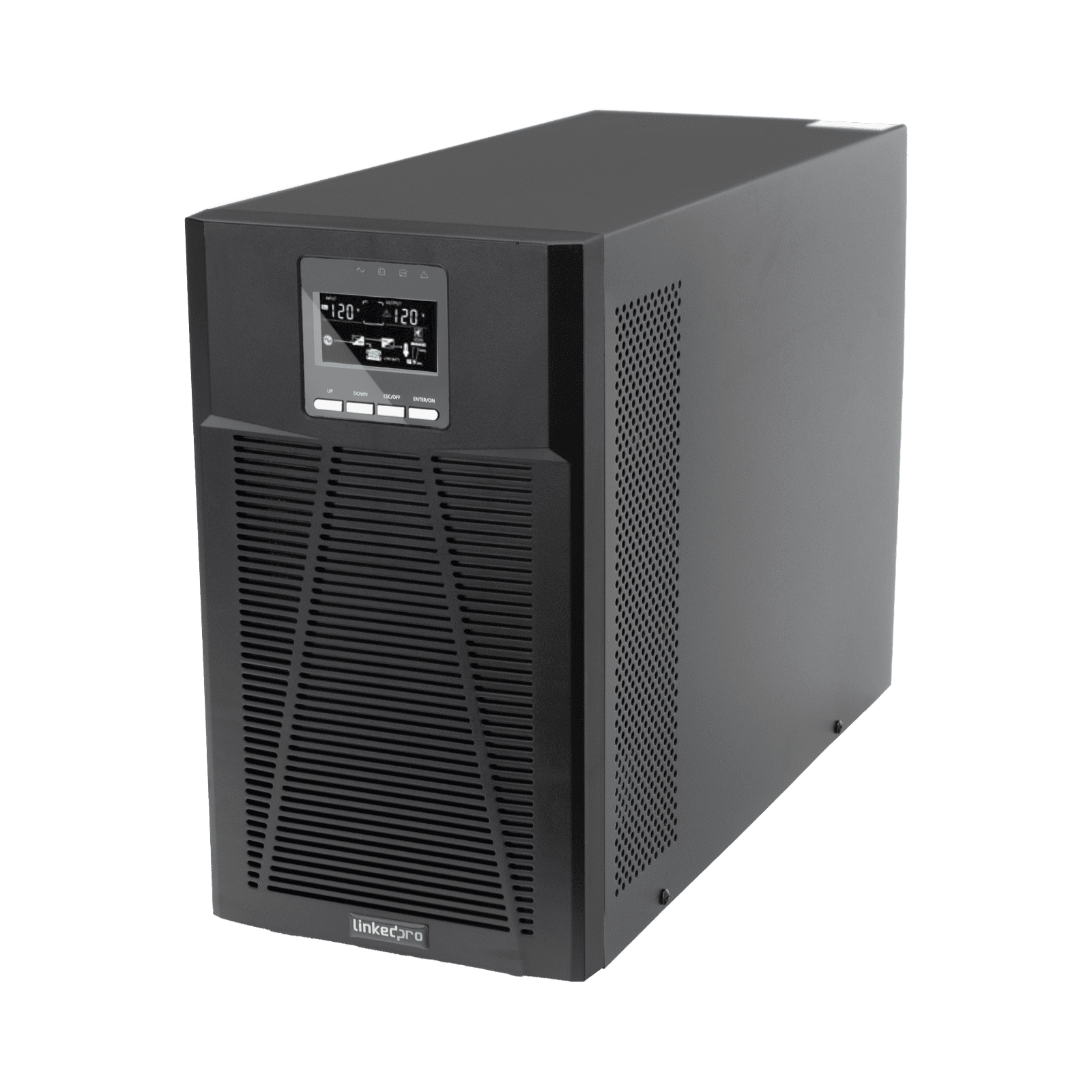 UPS 2000VA/1800W Online Doble Conversión /Pantalla LCD / 4 tomas 5-15R / Regulación de Voltaje / Protección RJ45 LP2KOLT - LINKEDPRO BY EPCOM