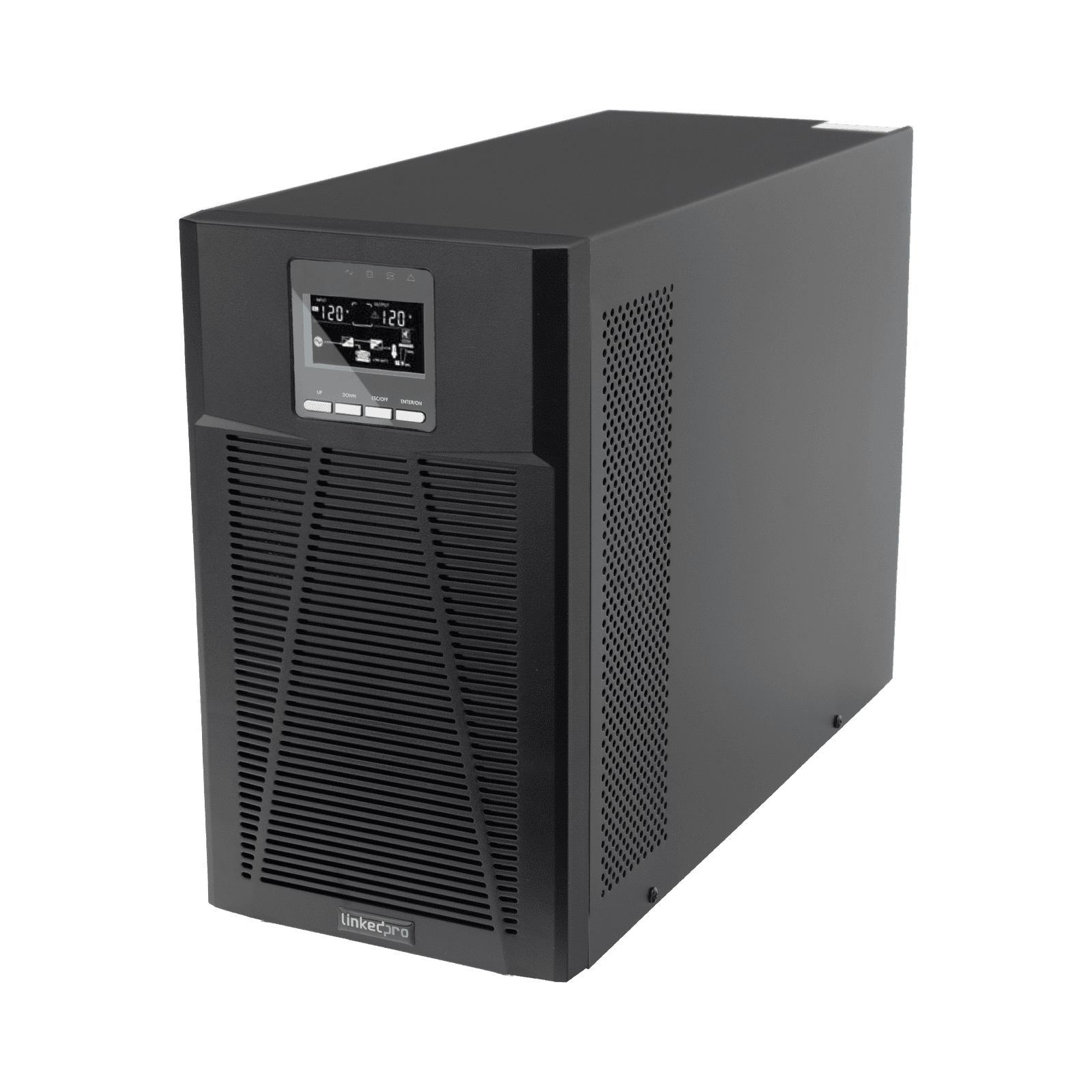 UPS 3000VA / 2700W Online Doble Conversión /Pantalla LCD / 4 tomas 5-15R / Regulación de Voltaje / Protección RJ45 LP3KOLT - LINKEDPRO BY EPCOM