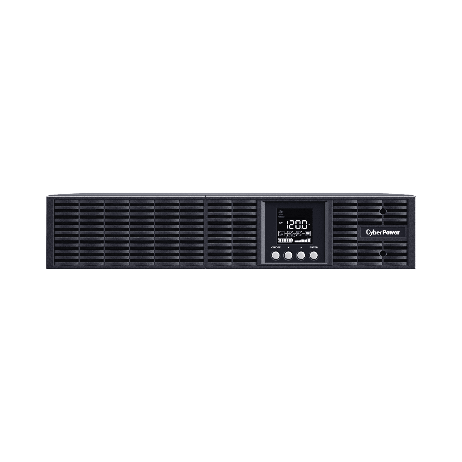 UPS Smart App Online S de 1000 VA/900 W, Online Doble Conversión, Entrada 120 Vca NEMA 5-15P, Onda Senoidal Pura, Rack o Torre de 2 UR, Con 8 Tomas NEMA 5-15R OLS1000RT2UA - CyberPower