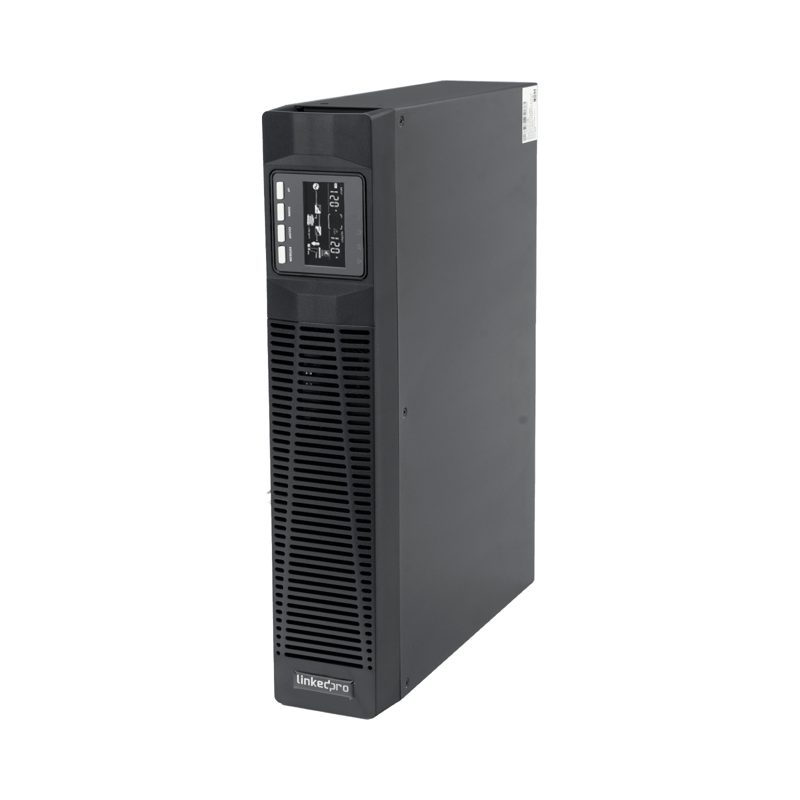 UPS de 1000VA/900W / Topología On-Line Doble Conversión / Entrada y Salida de 120 Vca / Clavija de Entrada NEMA 5-20P / Pantalla LCD Configurable / Formato Rack/Torre / 8 Salidas LP1KRT - LINKEDPRO BY EPCOM