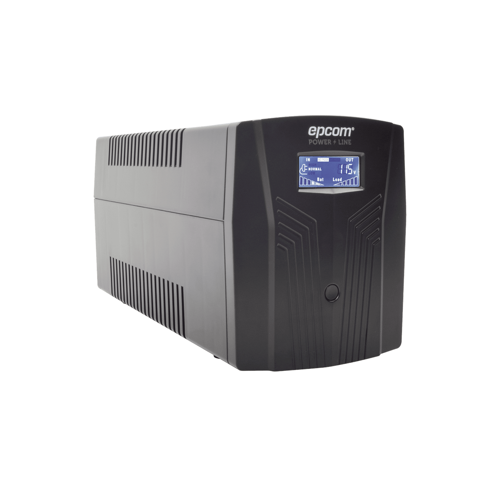 UPS de 1200VA/720W / Topología Línea Interactiva / Entrada y Salida 120 Vca / Clavija NEMA 5-15P / 6 Tomas NEMA 5-15R EPU1200LCD - EPCOM POWERLINE