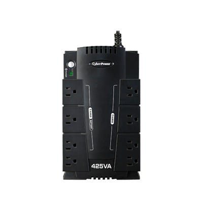 UPS de 425 VA/255 W, Topología Standby, Entrada 120 Vca NEMA 5-15P, Tipo Gabinete Compacto, Con 8 Tomas NEMA 5-15R CP425SLG - CyberPower