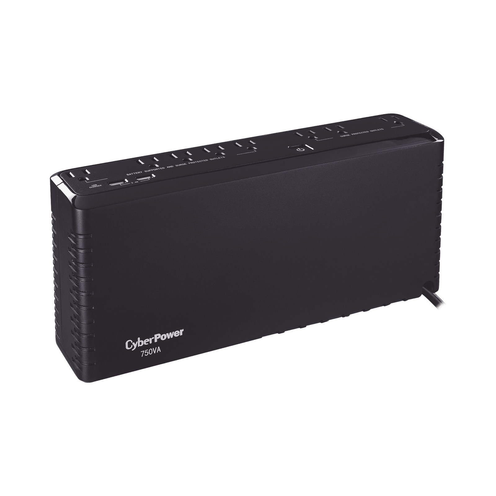 UPS de 750 VA/375 W, Topología Standby, Entrada 120 Vca NEMA 5-15P, de Escritorio, Con 8 Tomas NEMA 5-15R SL750U - CyberPower