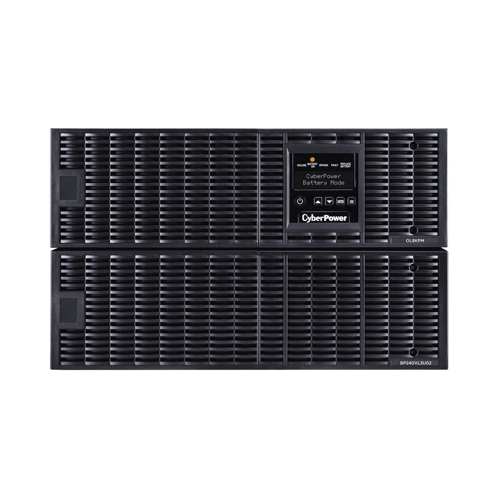 UPS de 8000 VA/ 8000 W, Online Doble Conversión, 200 – 240 Vac de Salida, Terminal Hardwired, Onda Senoidal Pura, Torre o Rack de 6 UR, Con 3 Tomas NEMA L6-30R OL8KRT - CyberPower