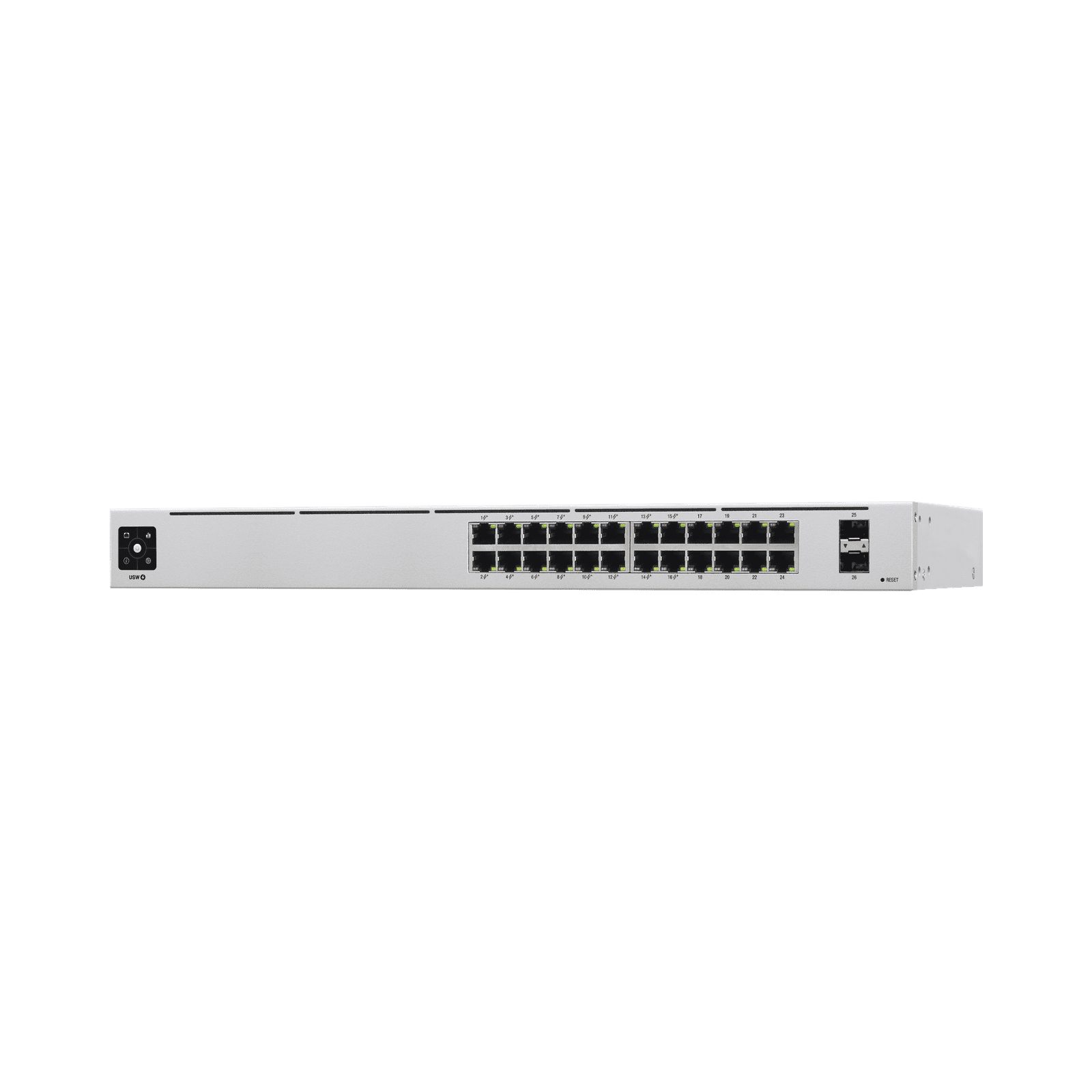UniFi Switch USW-24-POE Gen2, Capa 2 de 24 puertos (16 puertos PoE 802.3af/at + 8 puertos Gigabit) + 2 puertos 1G SFP, 95W, pantalla informativa USW-24-POE - UBIQUITI NETWORKS