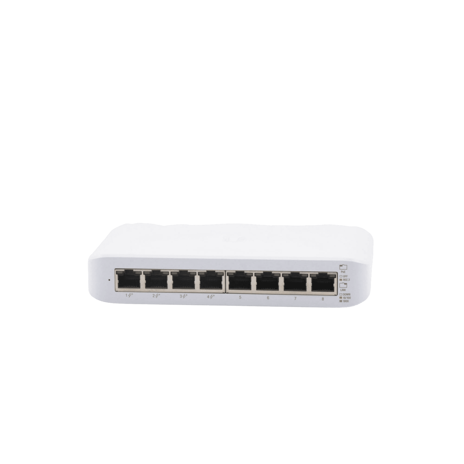 Switch UniFi Lite Administrable PoE de 8 Puertos 10/100/1000 Mbps (4 puertos 802.3af/at), 52 W USW-LITE-8-POE - UBIQUITI INC.