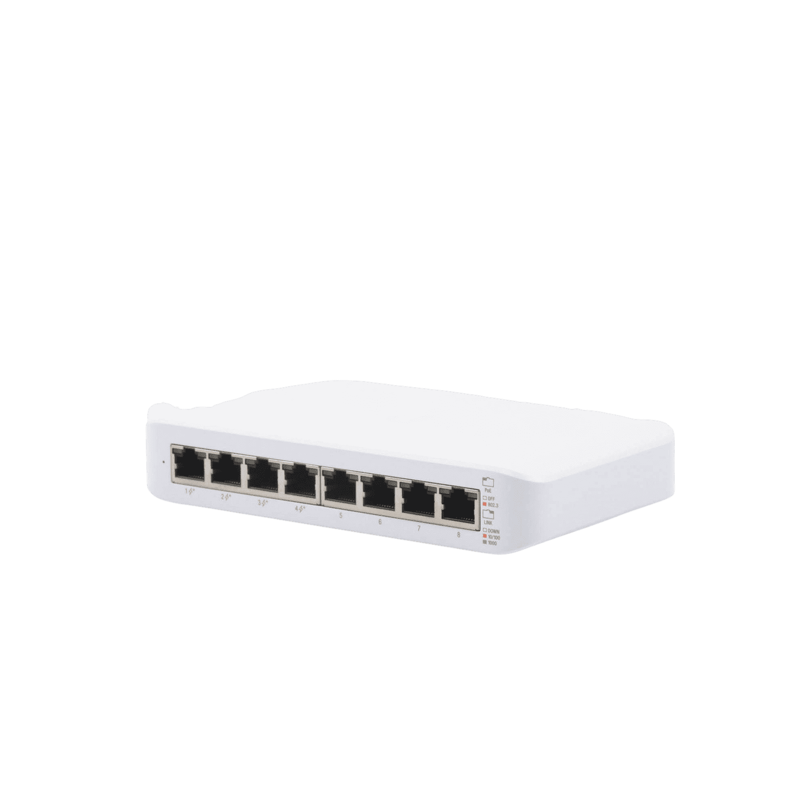 Switch UniFi Lite Administrable PoE de 8 Puertos 10/100/1000 Mbps (4 puertos 802.3af/at), 52 W USW-LITE-8-POE - UBIQUITI INC.