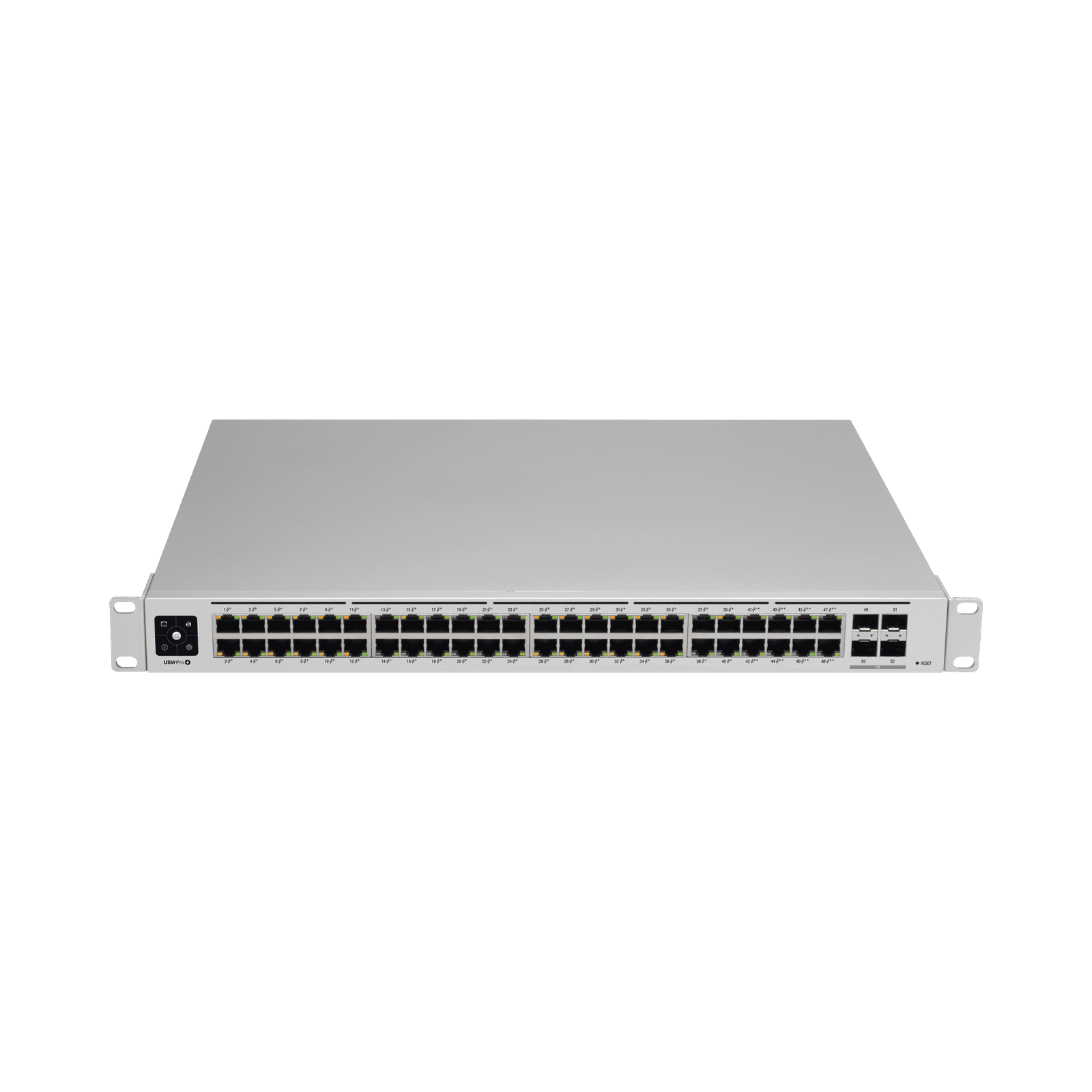 UniFi Switch USW-Pro-48-POE Gen2, Capa 3 de 48 puertos PoE 802.3at/bt + 4 puertos 1/10G SFP+, 600W, pantalla informativa USW-PRO-48-POE - UBIQUITI NETWORKS