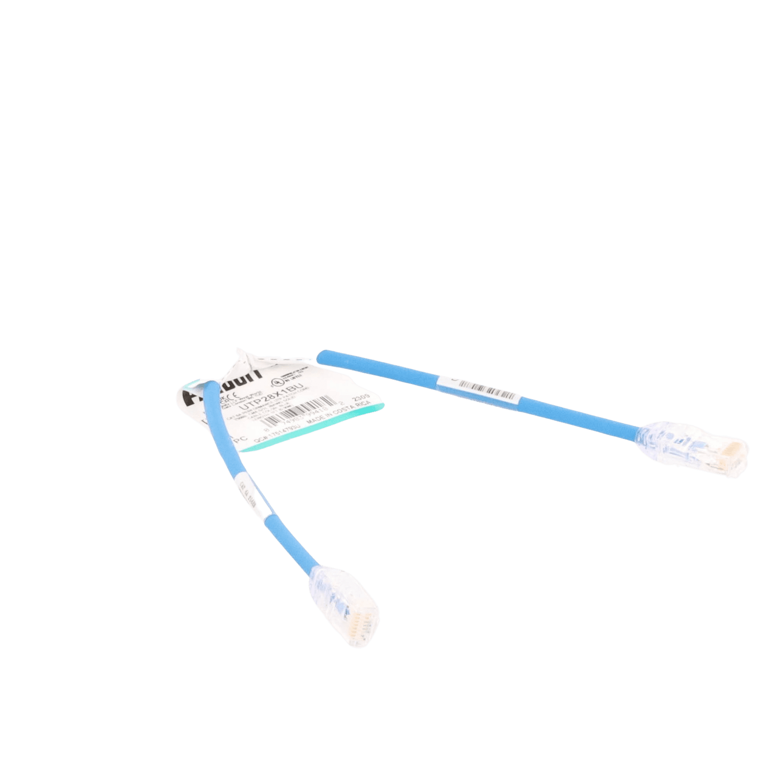 Cable de Parcheo UTP Cat6A, CM/LSZH, Diámetro Reducido (28AWG), Color Azul, 1ft UTP28X1BU - PANDUIT