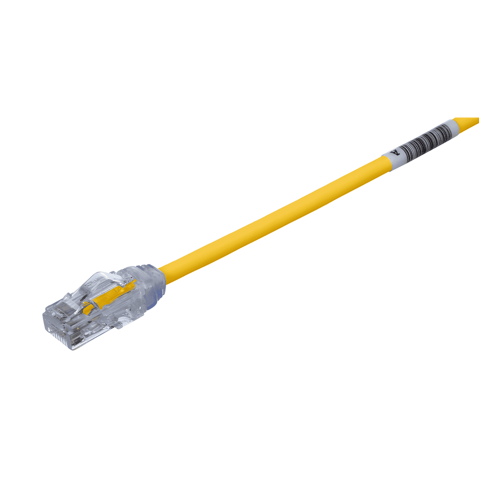Cable de Parcheo UTP, Cat6A, 24 AWG, CM, Color Amarillo, 22ft UTP28X22YL