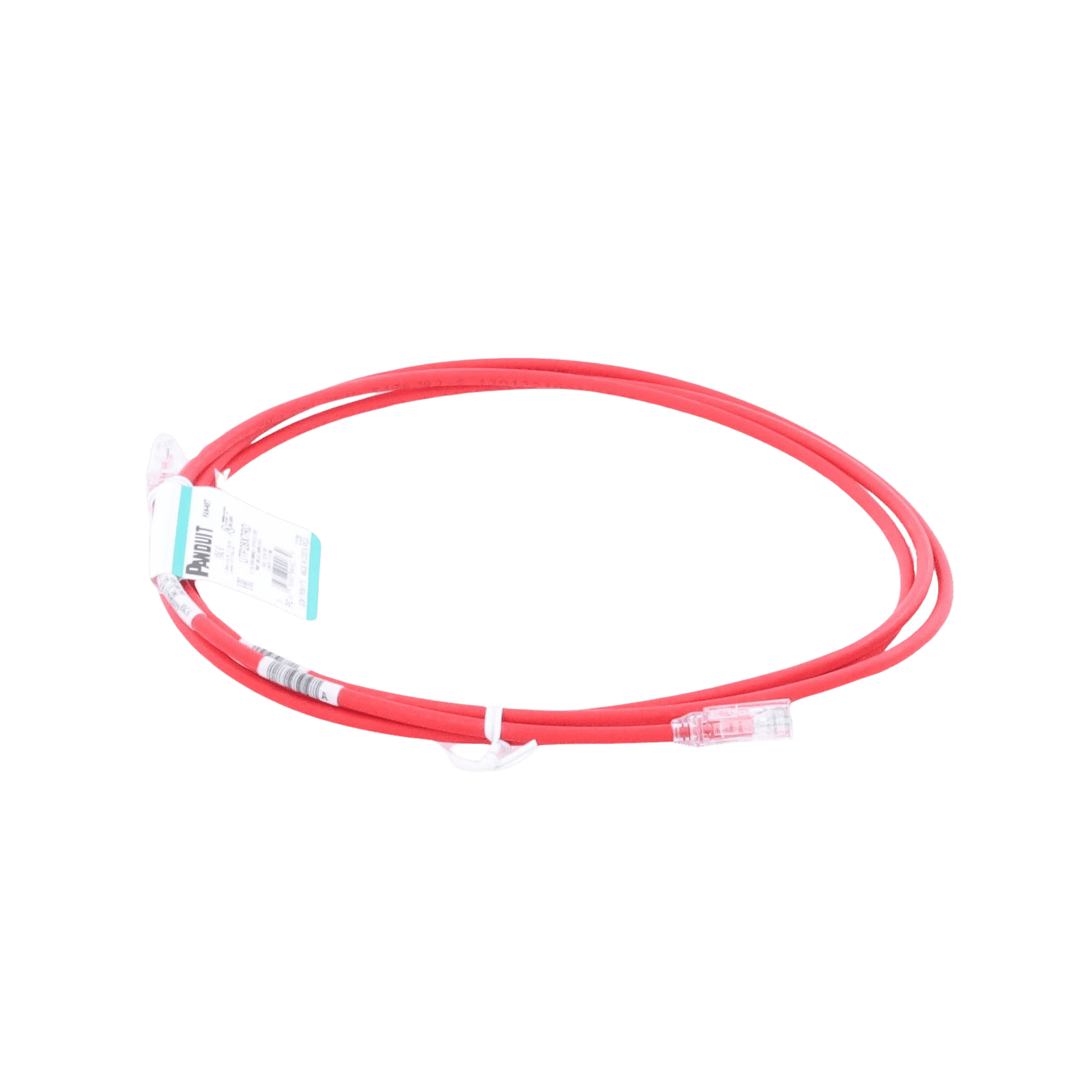 Cable de Parcheo UTP Cat6A, CM/LSZH, Diámetro Reducido (28AWG), Color Rojo, 7ft UTP28X7RD - PANDUIT