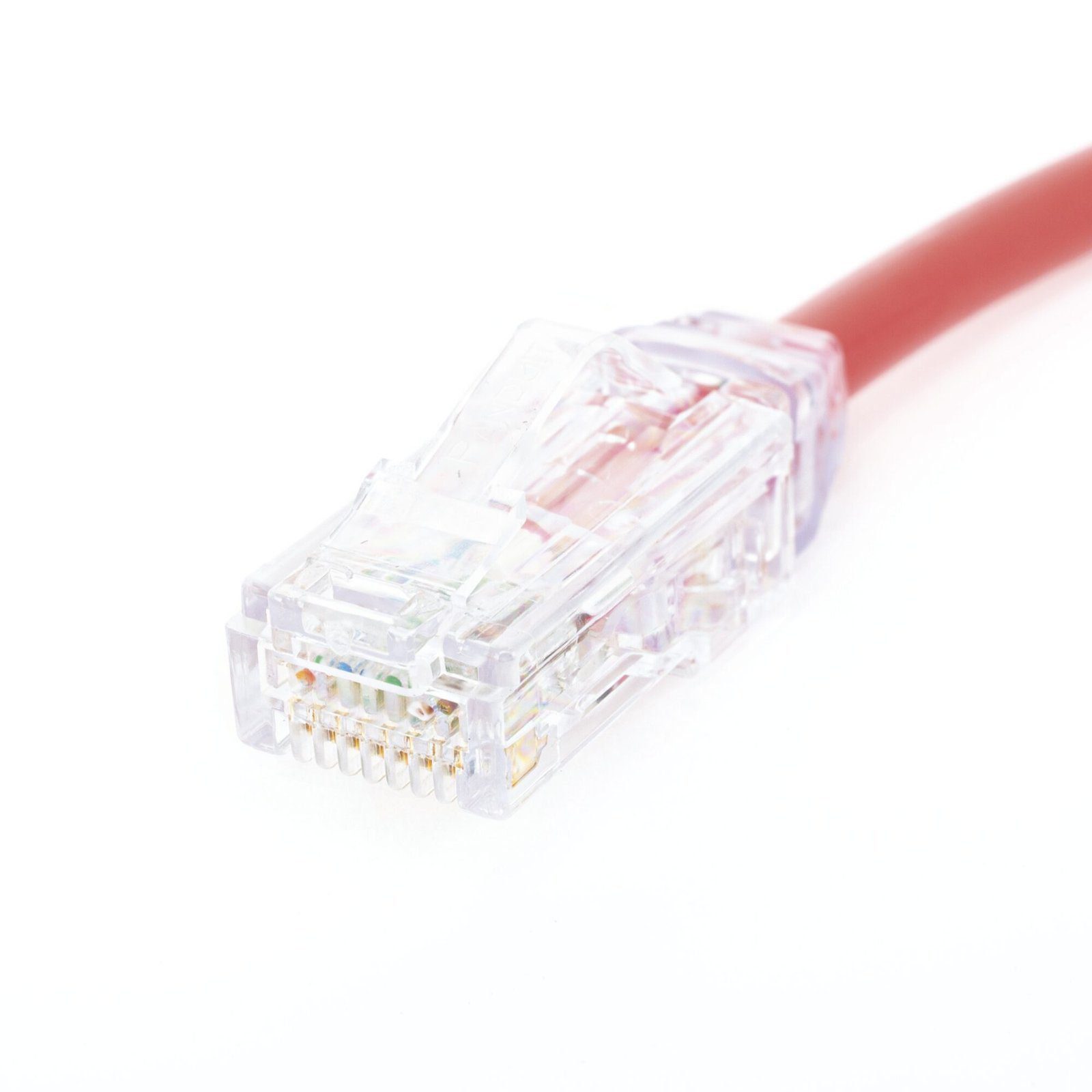 Cable de Parcheo UTP, Cat6A, Diámetro Reducido (28 AWG), CM/LSZH, Color Rojo, 8in (20.3cm) UTP28X8INRD - PANDUIT