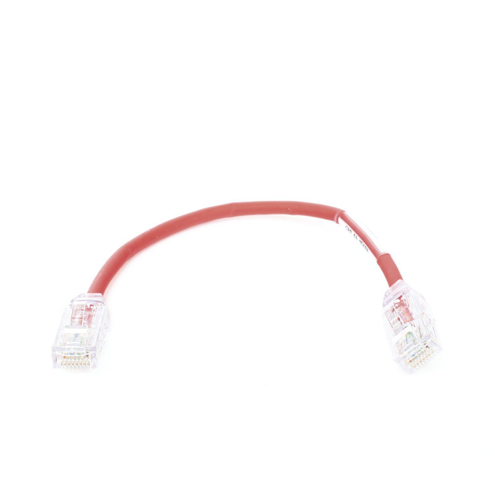 Cable de Parcheo UTP, Cat6A, Diámetro Reducido (28 AWG), CM/LSZH, Color Rojo, 8in (20.3cm) UTP28X8INRD - PANDUIT