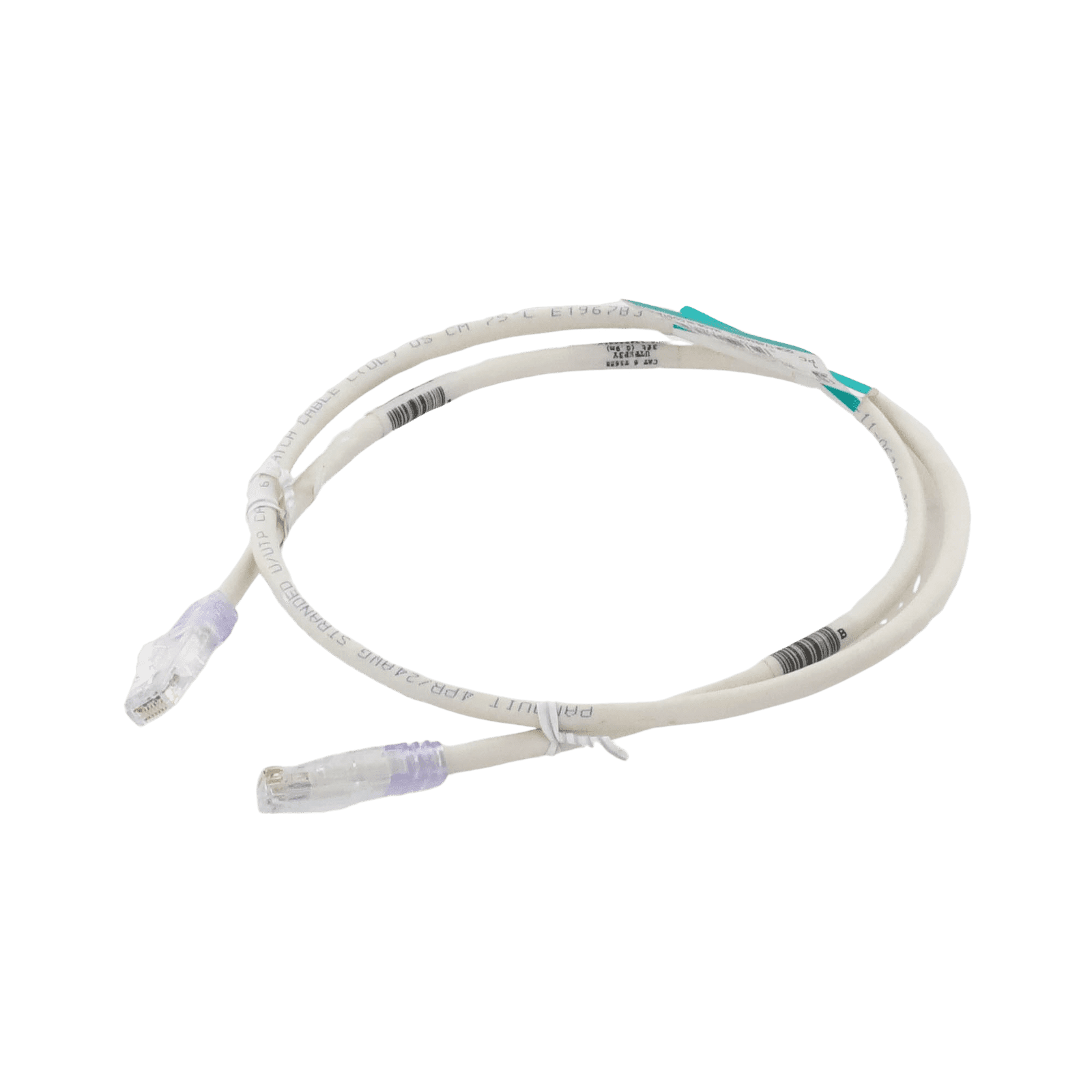 Cable de Parcheo TX6, UTP Cat6, 24 AWG, CM, Color Blanco Mate, 3ft UTPSP3Y - PANDUIT