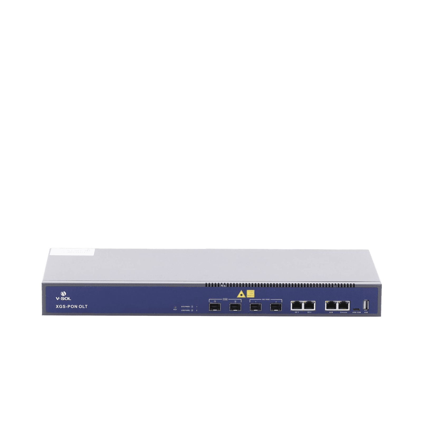 OLT de 2 Puertos XGSPON / 4 Puertos Uplink (2 Puerto Gigabit RJ45 + 2 Puertos SFP/SFP+) / Hasta 512 ONUs V1600-XG02 - V-SOL