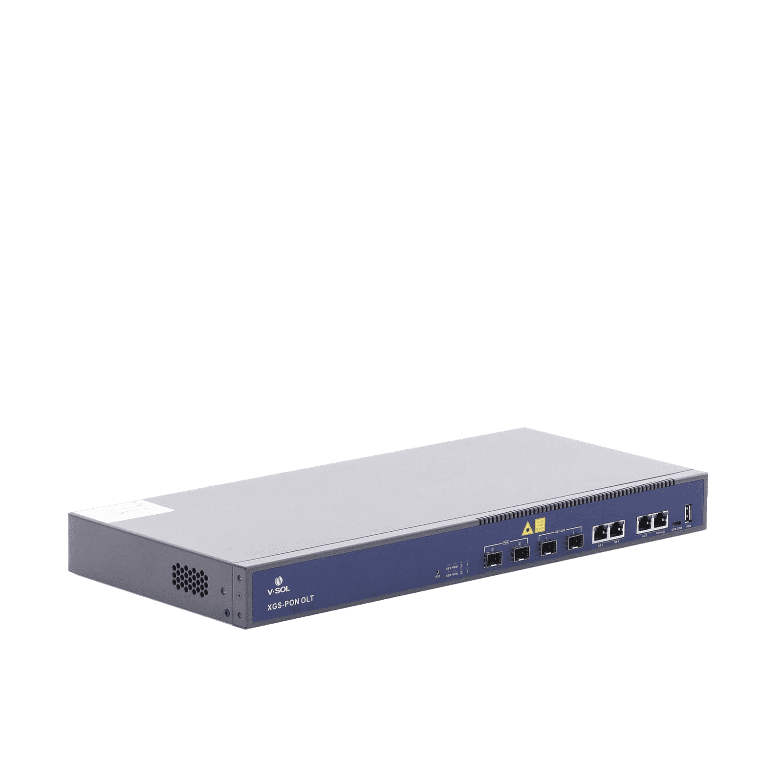 OLT de 2 Puertos XGSPON / 4 Puertos Uplink (2 Puerto Gigabit RJ45 + 2 Puertos SFP/SFP+) / Hasta 512 ONUs V1600-XG02 - V-SOL