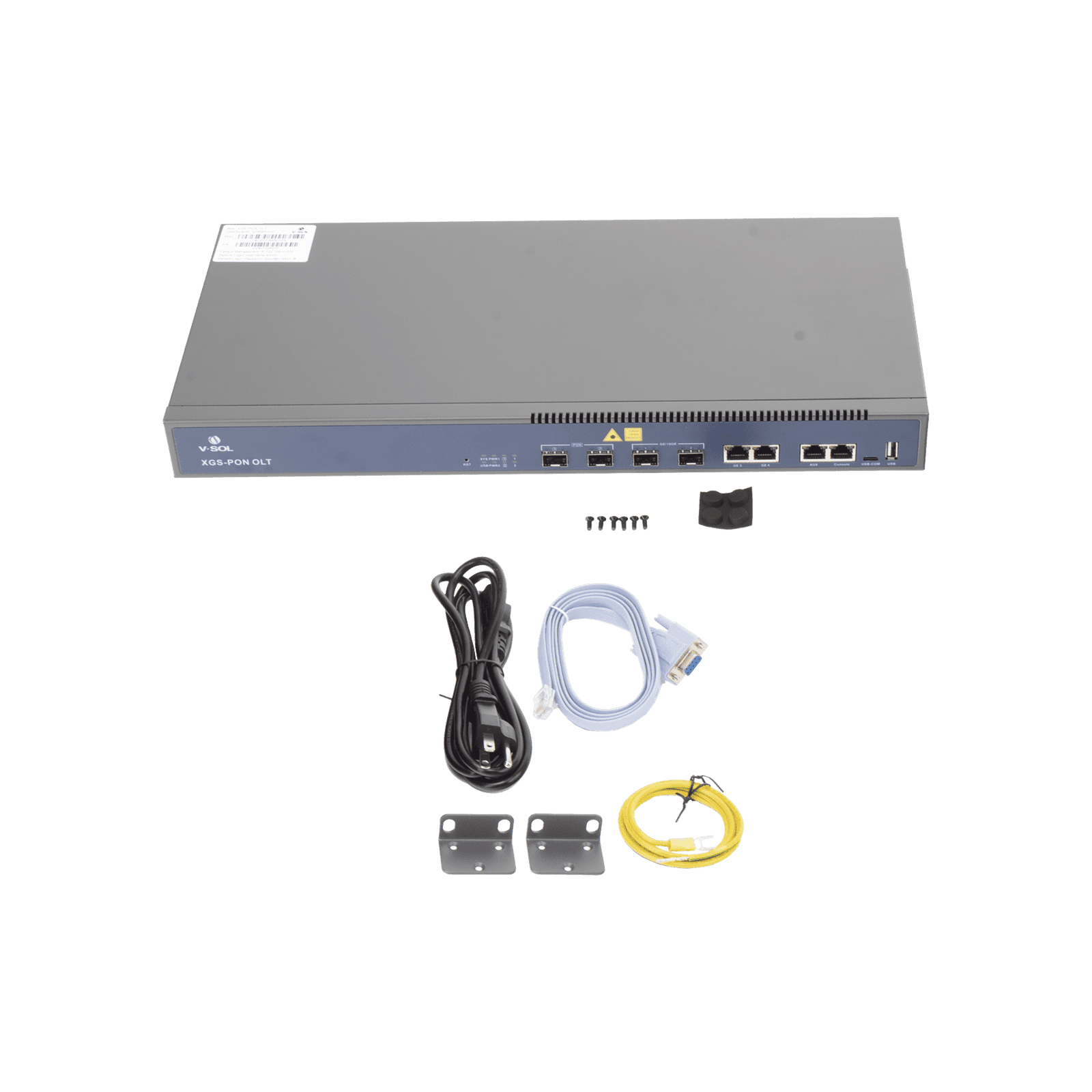 OLT de 8 Puertos XGSPON / 7 Puertos Uplink (1 Puerto RJ45 + 4 Puertos SFP28 + 2 Puertos QSFP28) / Hasta 2,048 ONUs V3600G1-C - V-SOL
