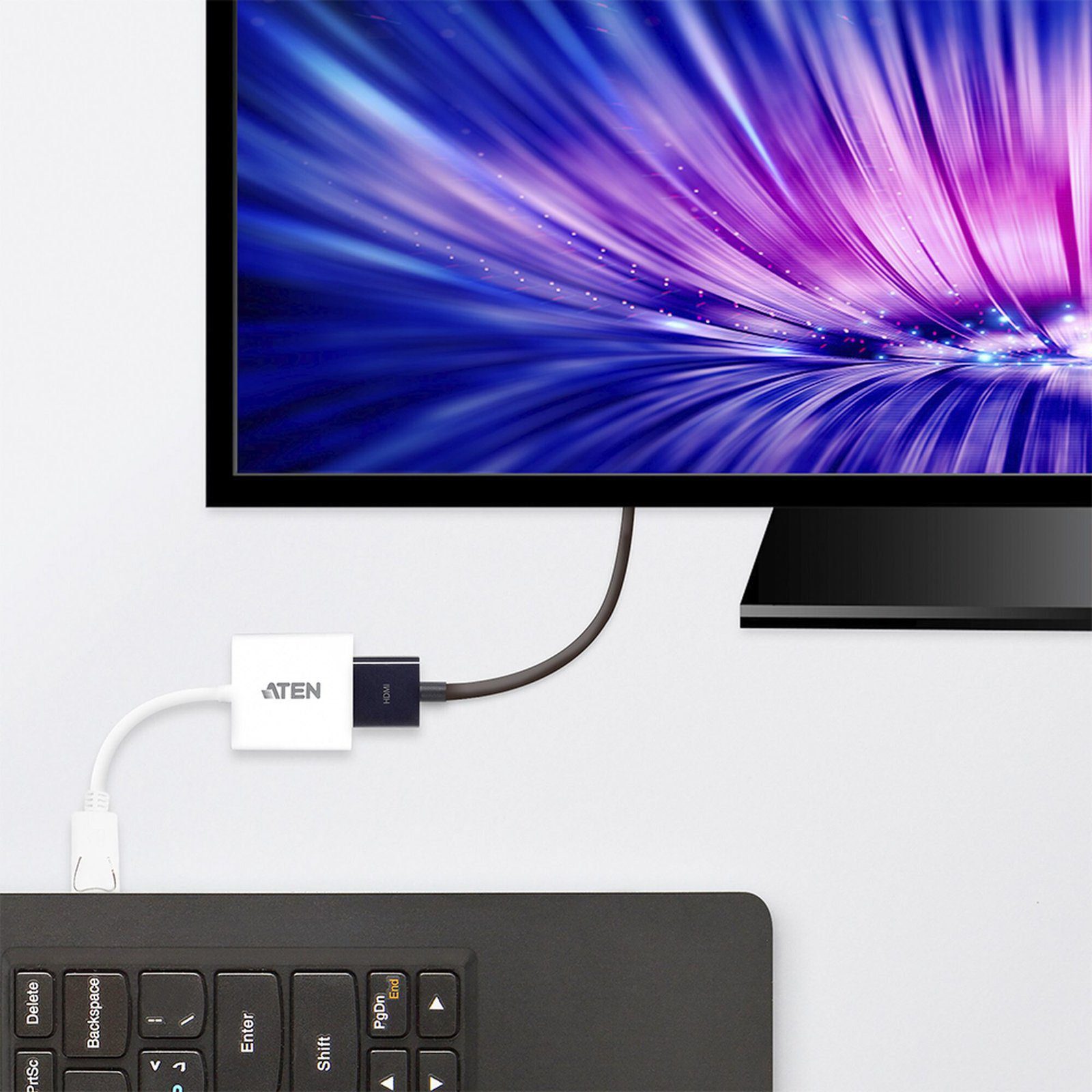 Mini consola extensora USB VGA Cat5 USB de hasta 320 pies /W/(EE.UU./REINO UNIDO/UE/SALIDA) ADP. ATEN VC985 - ATEN
