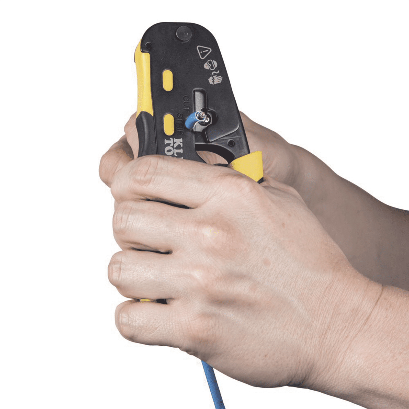 Ponchadora/Pelacables/Cortacables con Matraca para Conectores Pass-Thru RJ45 y Conectores Estándar RJ11/RJ12. VDV226-110 - KLEIN TOOLS