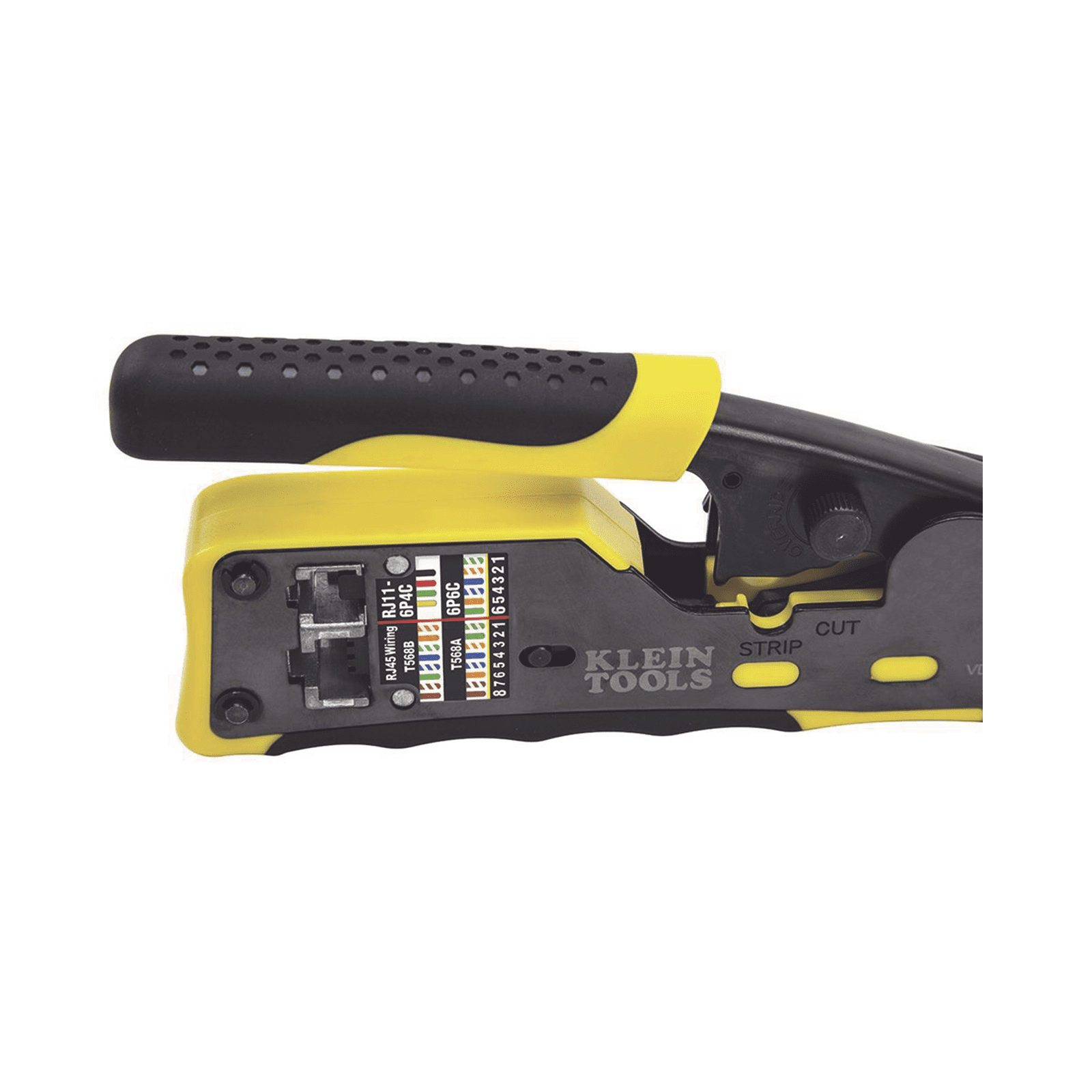 Ponchadora/Pelacables/Cortacables con Matraca para Conectores Pass-Thru RJ45 y Conectores Estándar RJ11/RJ12. VDV226-110 - KLEIN TOOLS