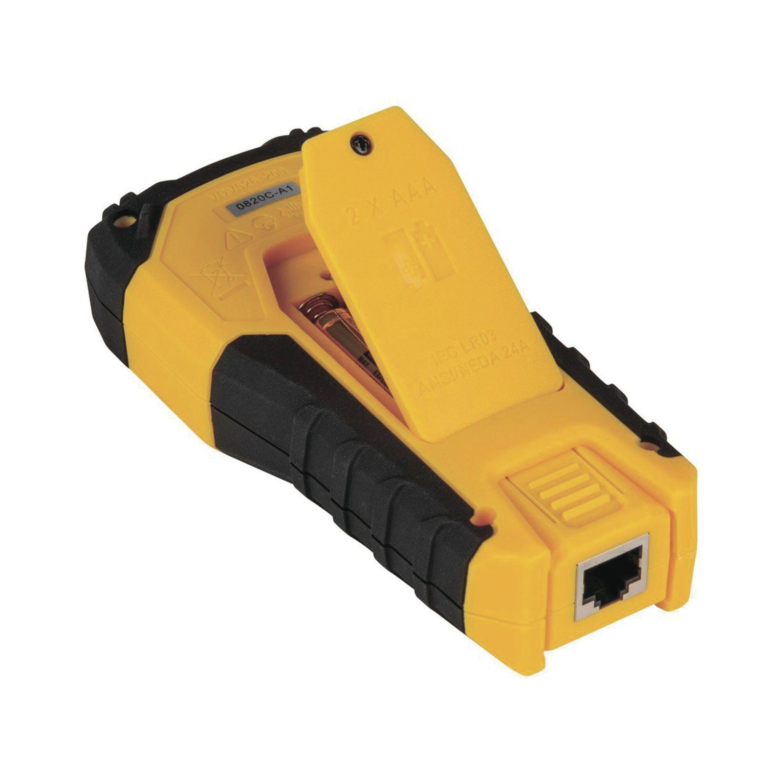 Tester de Cable LAN Scout™ Jr. 2/ Para: Prueba aprobada/ Error de Cableado/ Falla de Circuito Abierto o Cortocircuito/ Par Dividido/ Blindaje. VDV526200 - KLEIN TOOLS