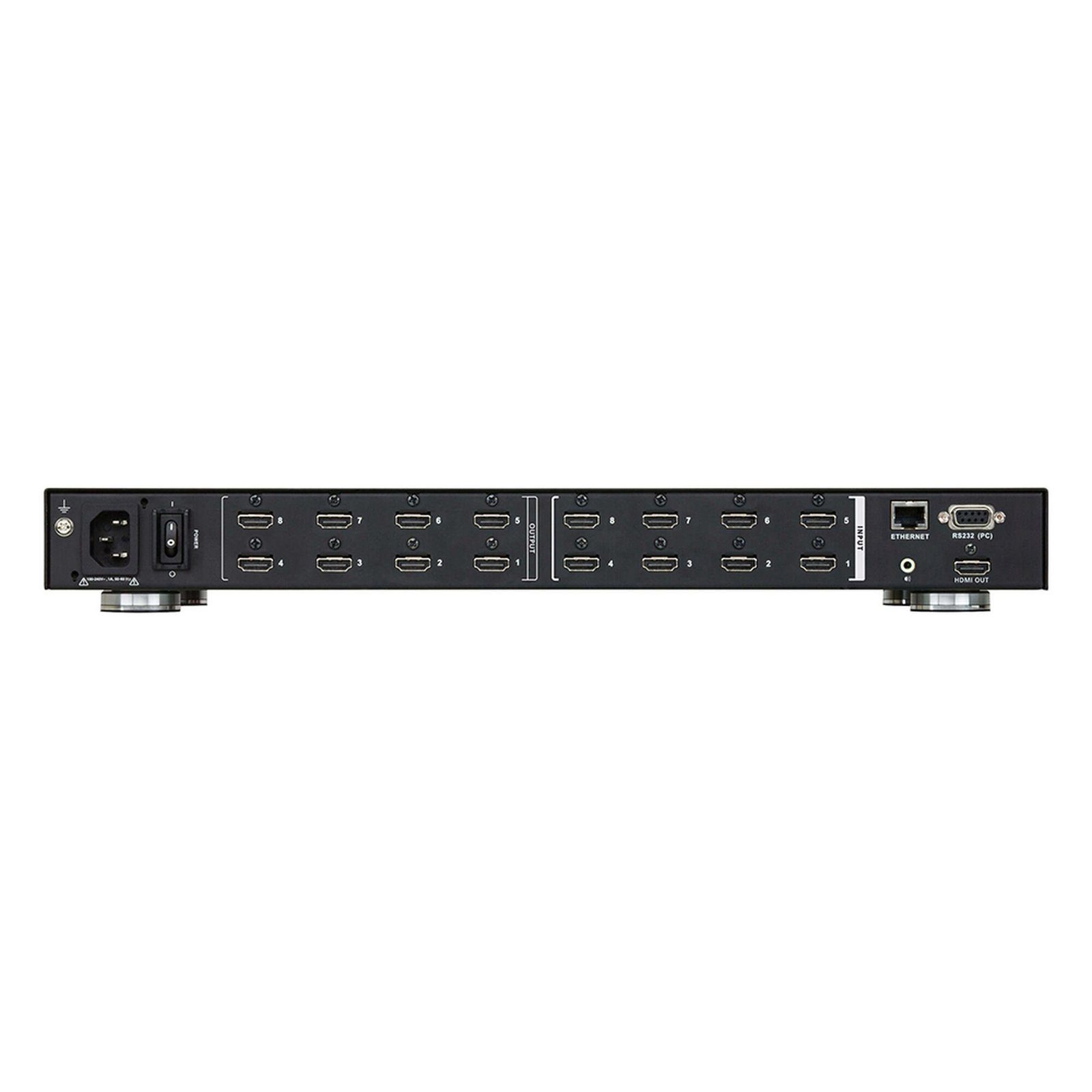 Switch De Matriz Hdmi | 8×8 | Con Escalador | Compatible Con Videowall | Seamless Switch™ | IR | RS-232 | Ethernet | Salida de Audio VM5808HA - ATEN