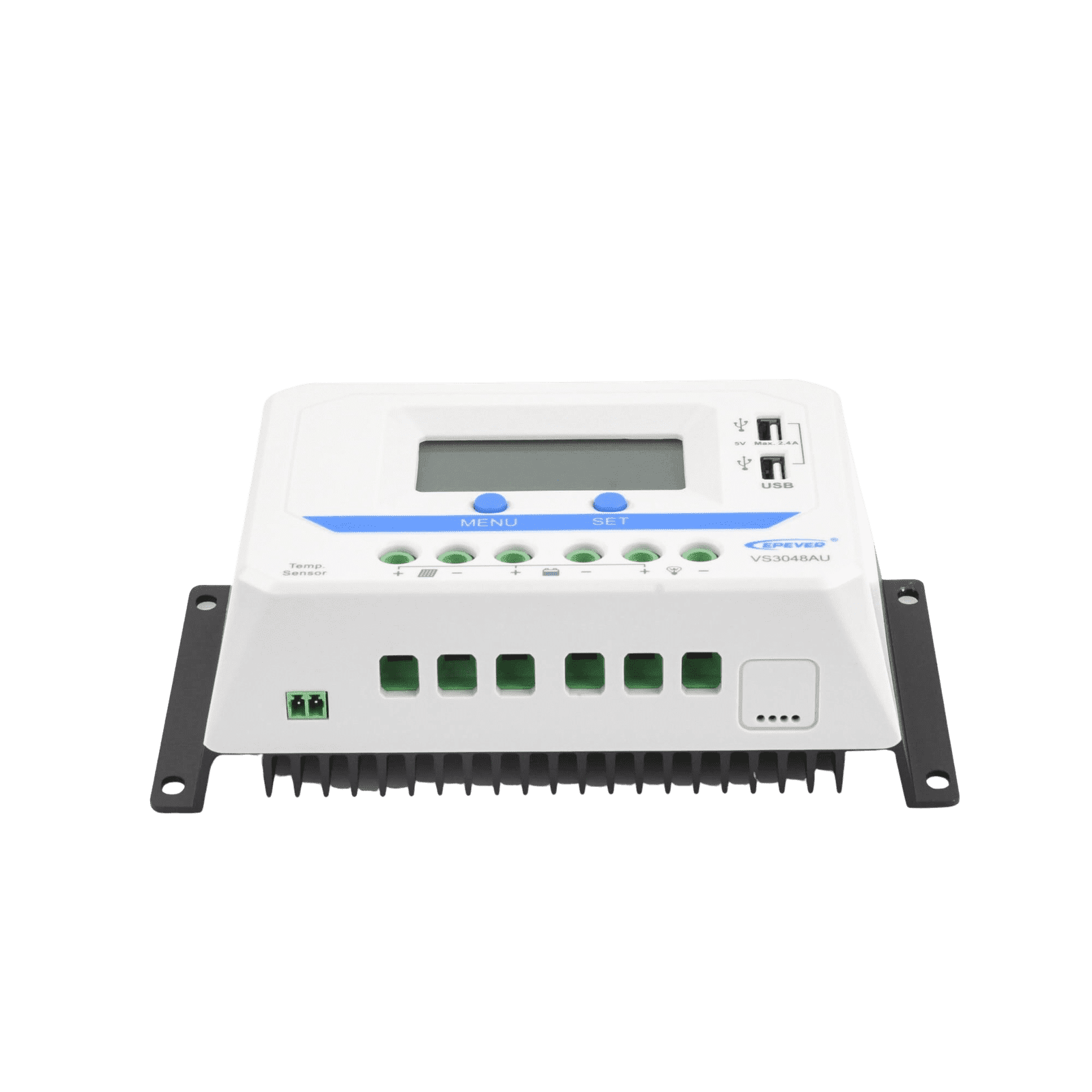 Controlador Solar de Carga PWM 12/24/36/48 V 30 A, Salida USB, con Display VS-3048-AU - EPEVER