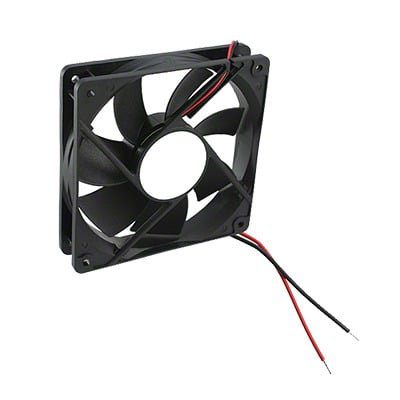 Ventilador Anticondensante Axial Cuadrado, 12Vcc, 120x120x25 mm, 75.0 CFM, 1.9 W, 161 mA, 2200 RPM. 259-1472-ND - TXPRO